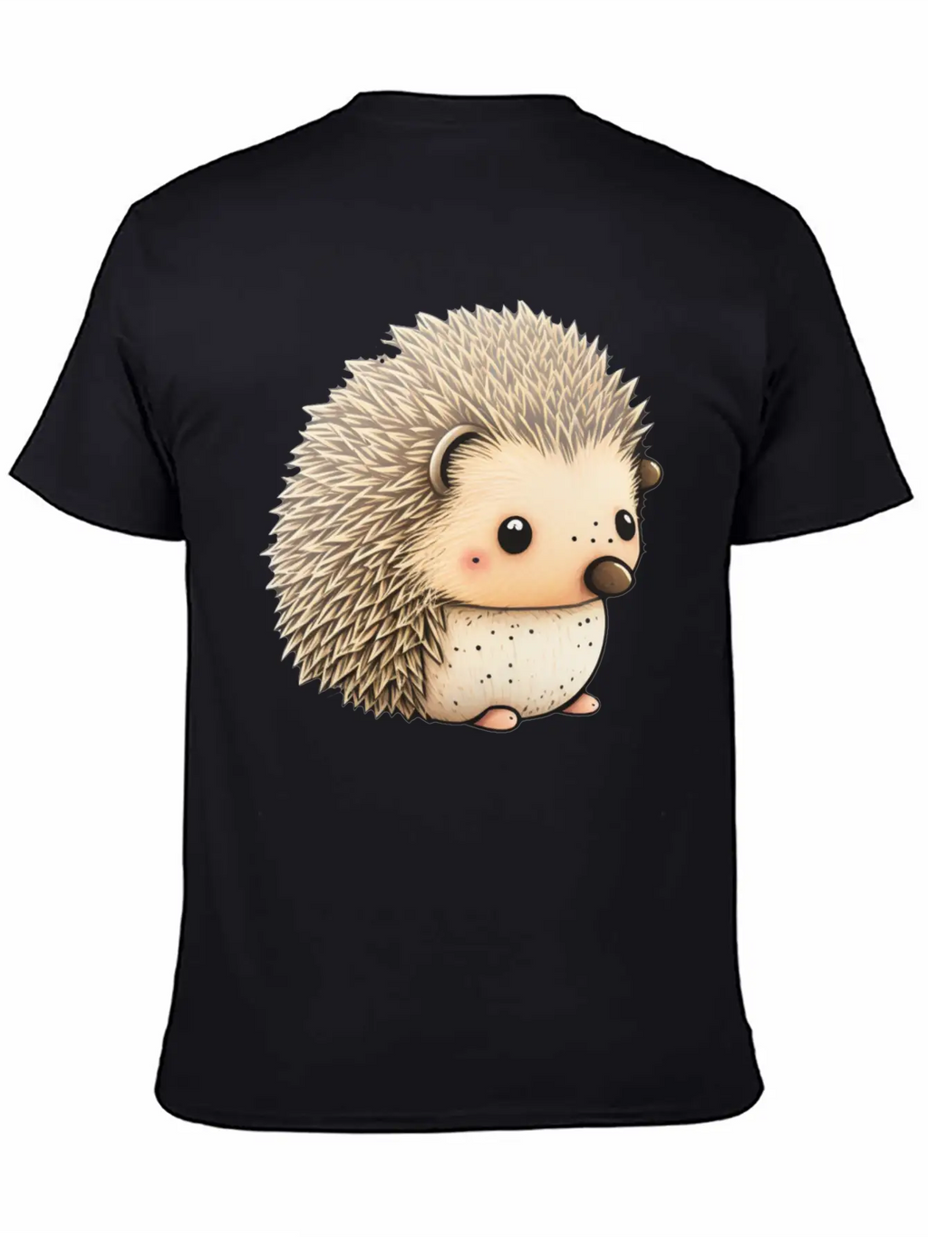 Cute Hedgehog Unisex Casual T-Shirt – Clean Design For Daily Comfort