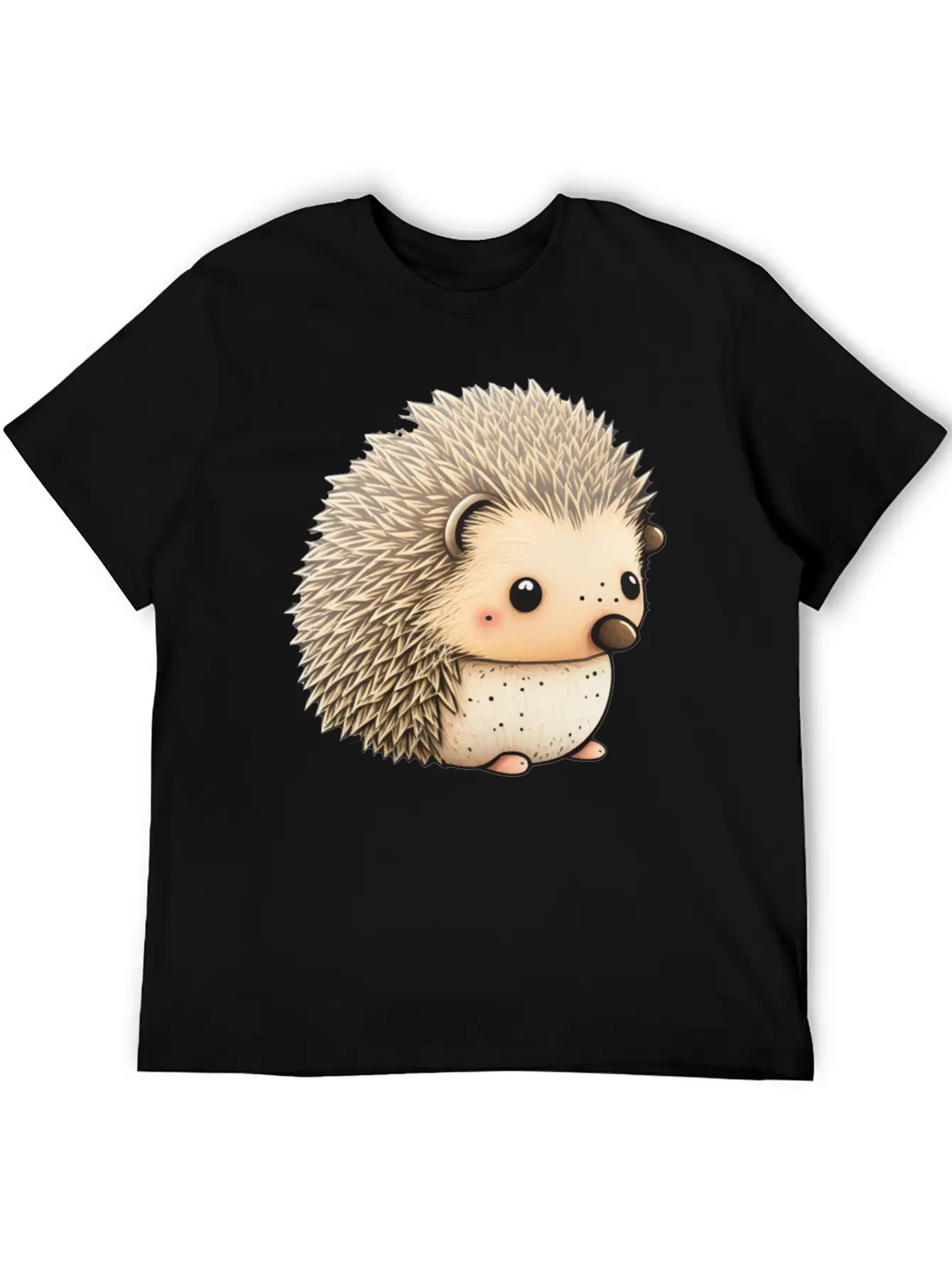 Cute Hedgehog Unisex Casual T-Shirt – Clean Design For Daily Comfort