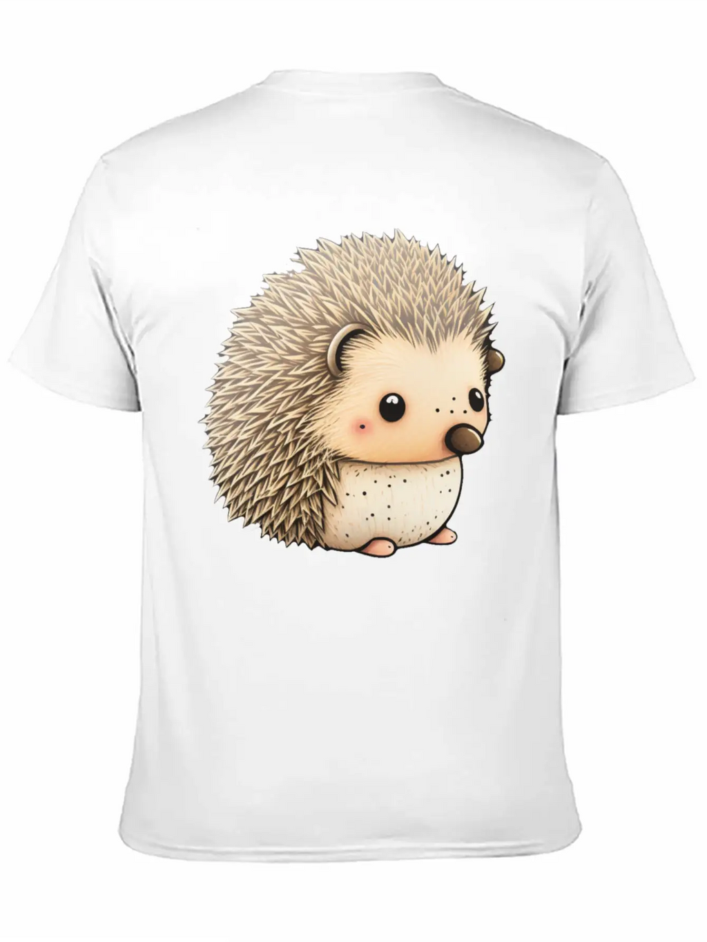 Cute Hedgehog Unisex Casual T-Shirt – Clean Design For Daily Comfort