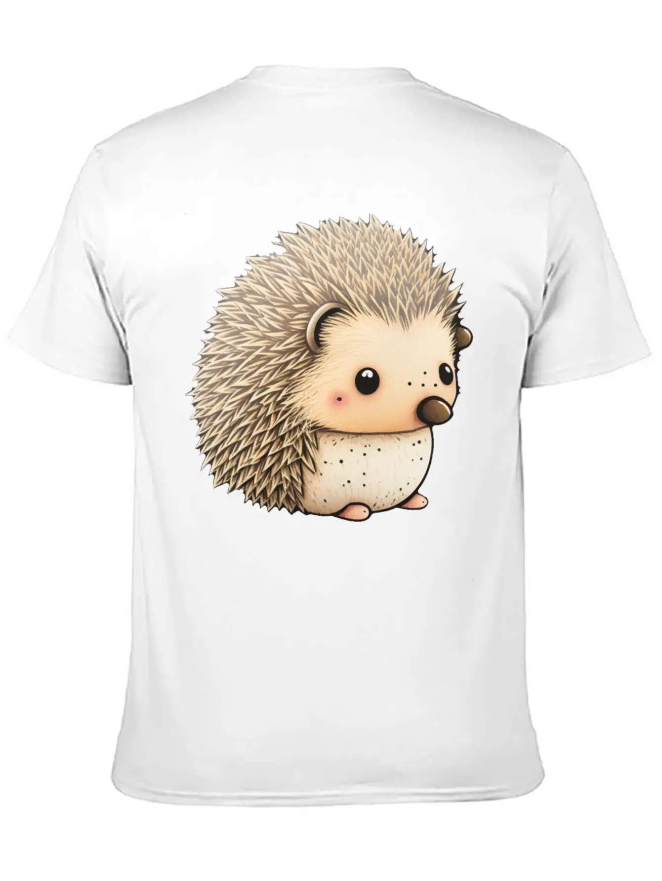 Cute Hedgehog Unisex Casual T-Shirt – Clean Design For Daily Comfort