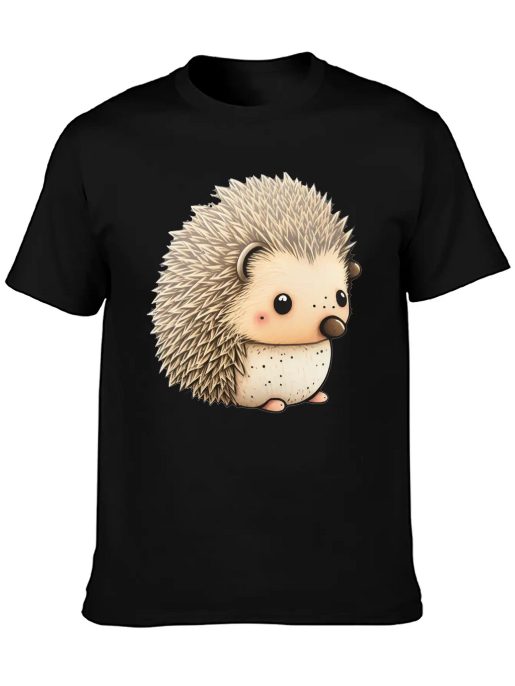 Cute Hedgehog Unisex Casual T-Shirt – Clean Design For Daily Comfort
