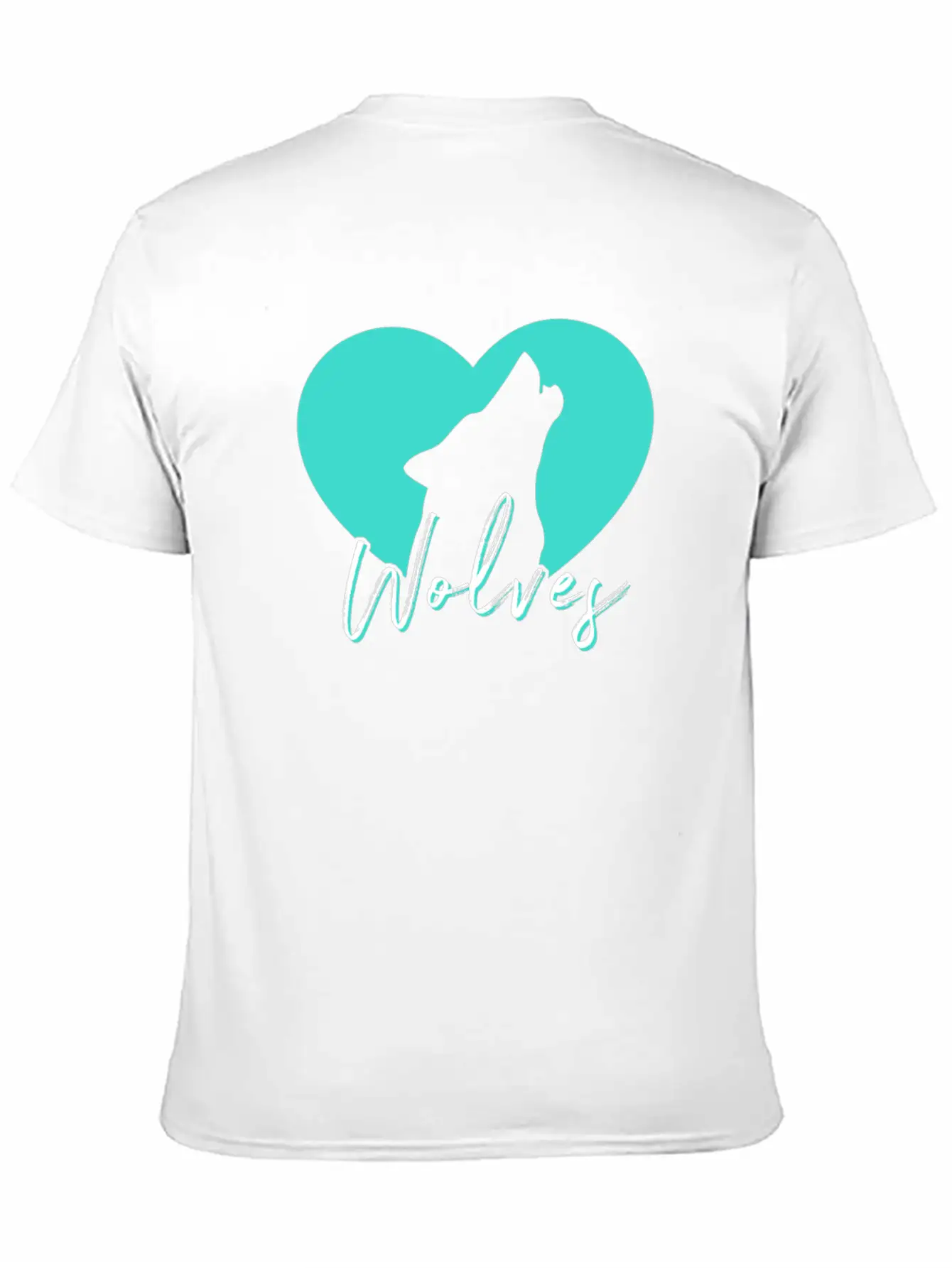Cute Howling Wolf Spirit Animal Heart Love Wolves Breathable Soft Cotton T-Shirt – Timeless Casual Look