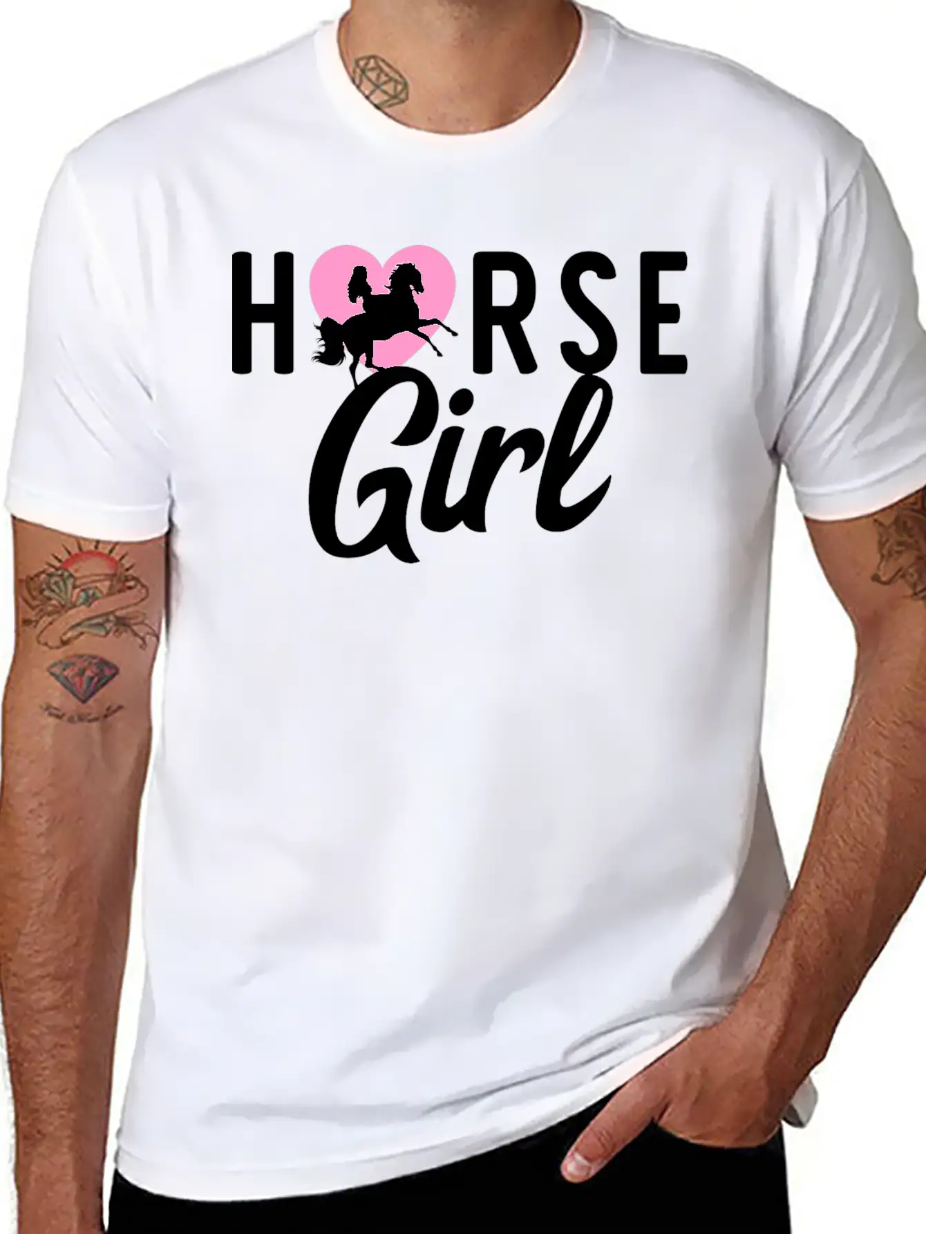 Cute Item For Female Horse Lover Horse Girl Stylish Everyday T-Shirt – Unisex Basic Cotton Tee
