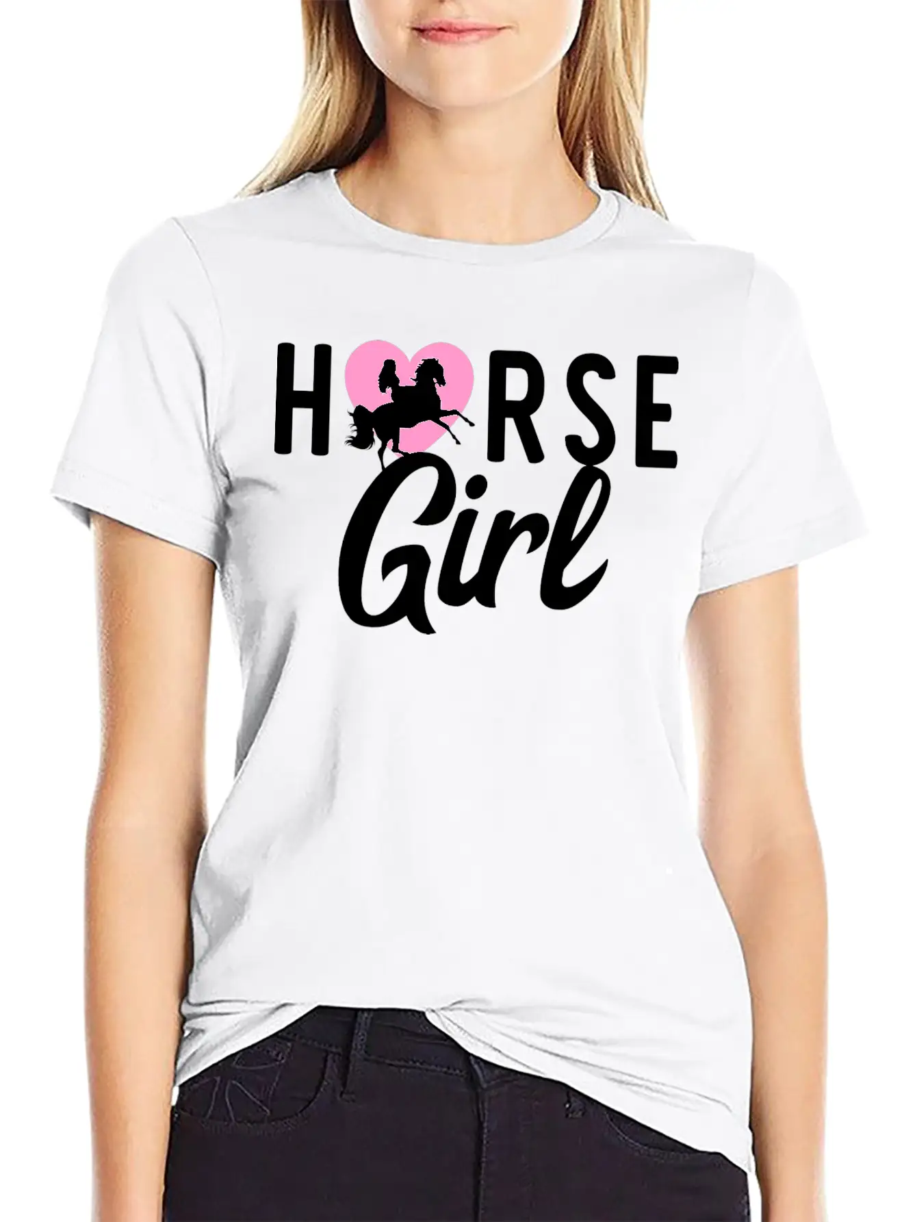 Cute Item For Female Horse Lover Horse Girl Stylish Everyday T-Shirt – Unisex Basic Cotton Tee