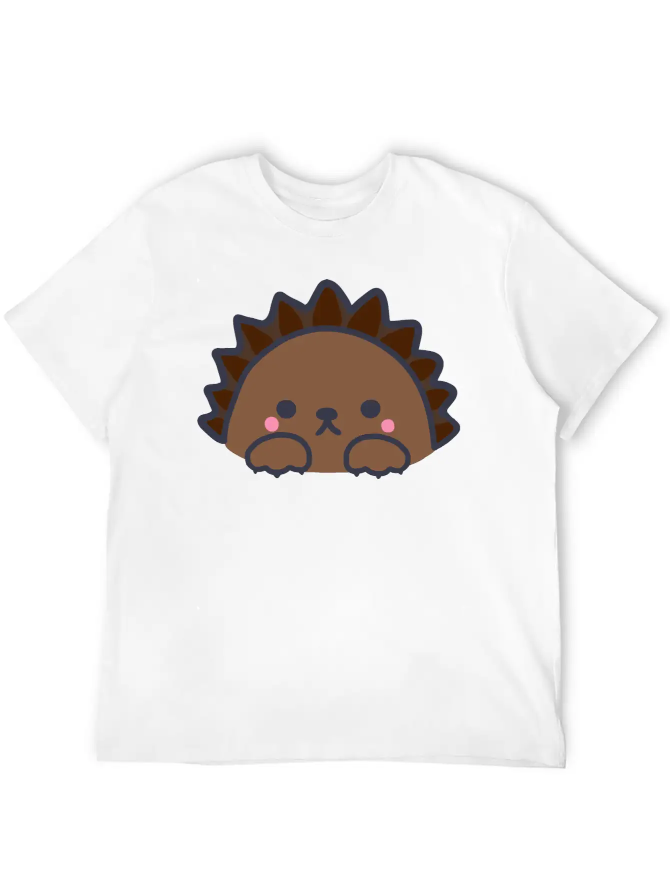 Cute Kawaii Hedgehog Unisex Casual T-Shirt – Clean Design For Daily Comfort
