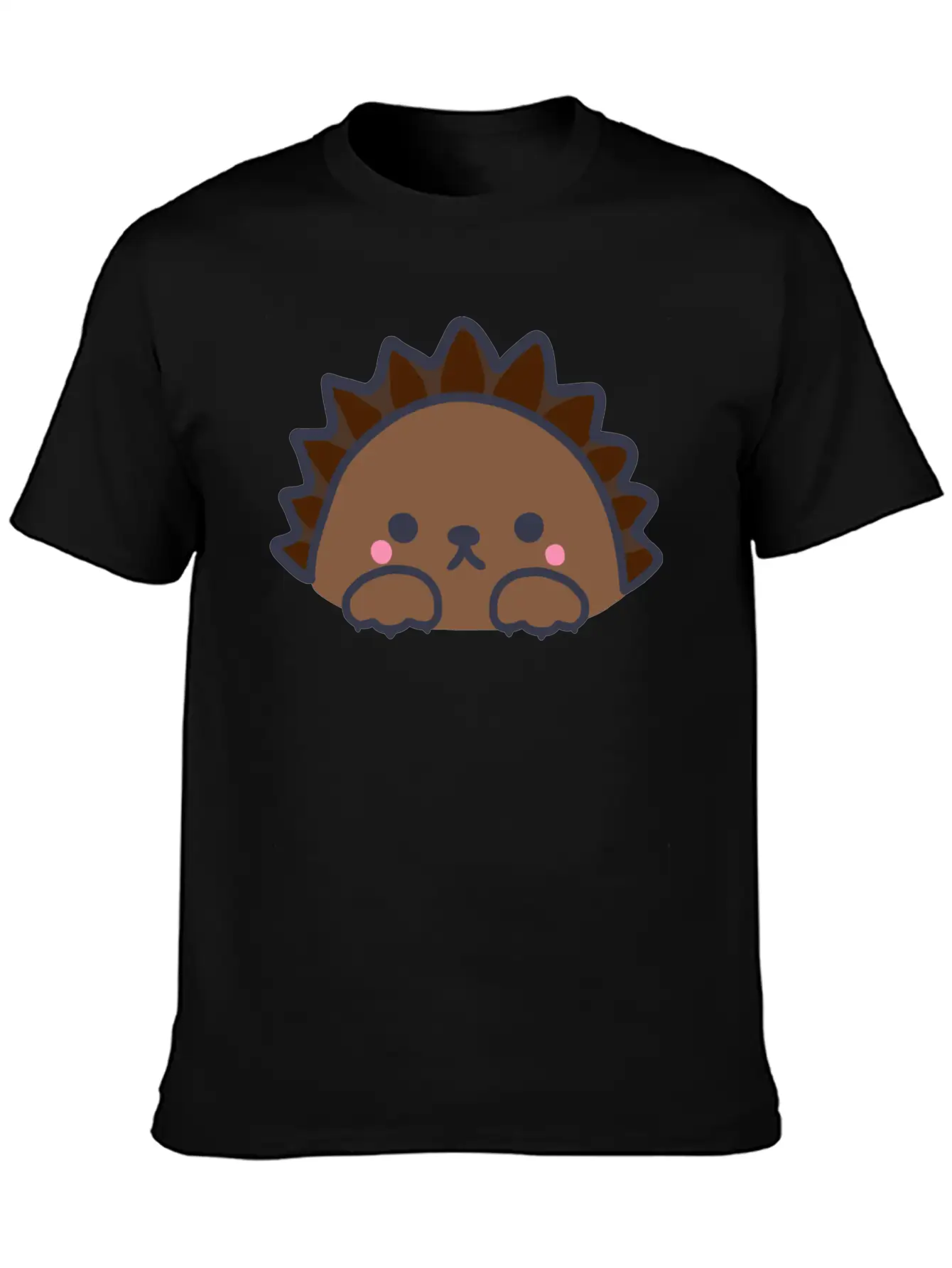 Cute Kawaii Hedgehog Unisex Casual T-Shirt – Clean Design For Daily Comfort