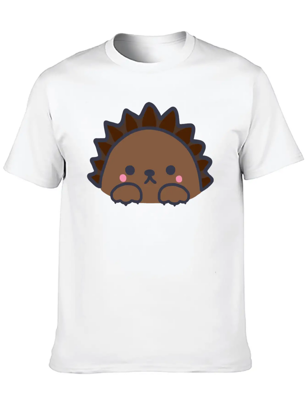 Cute Kawaii Hedgehog Unisex Casual T-Shirt – Clean Design For Daily Comfort