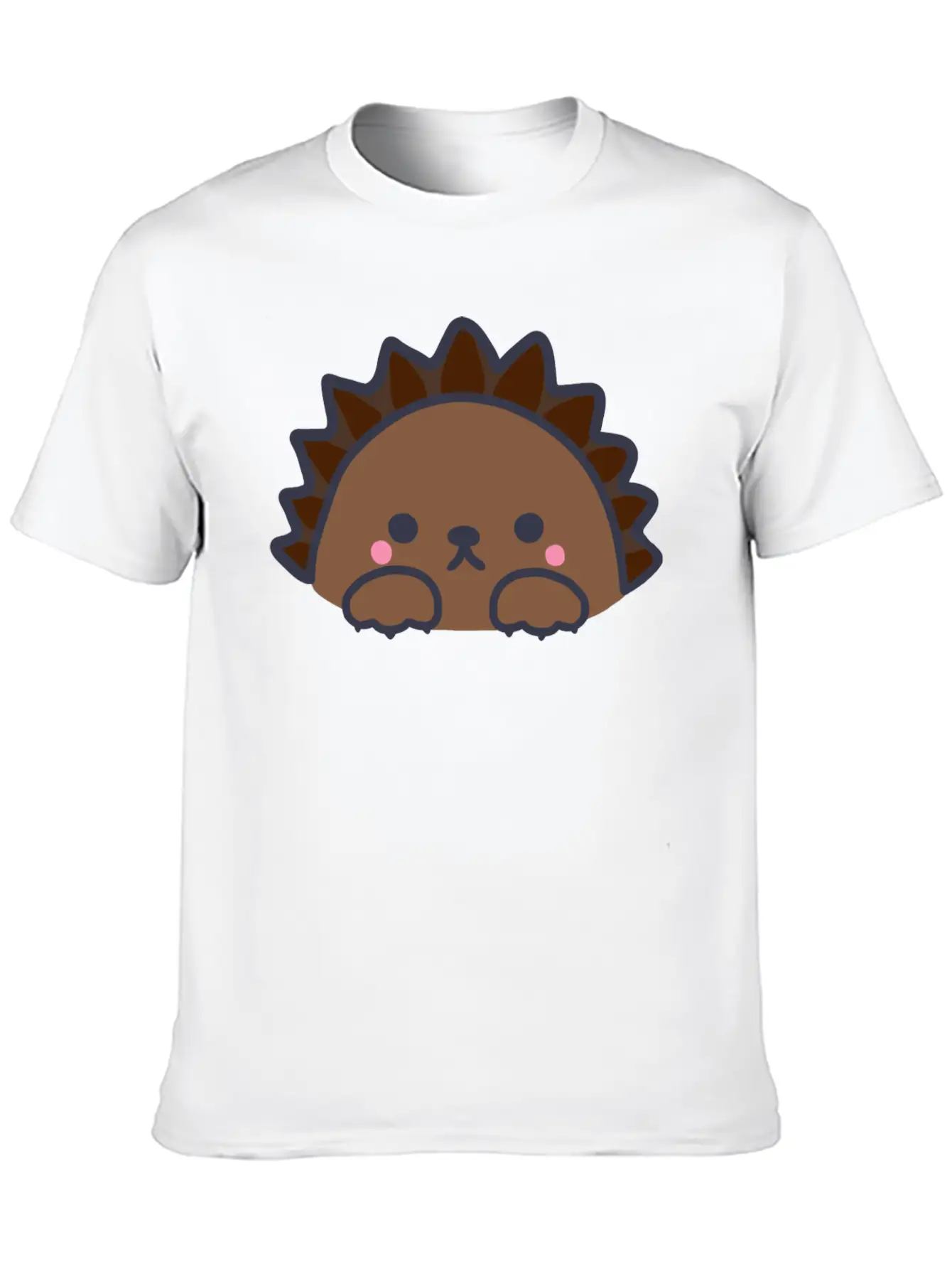 Cute Kawaii Hedgehog Unisex Casual T-Shirt – Clean Design For Daily Comfort