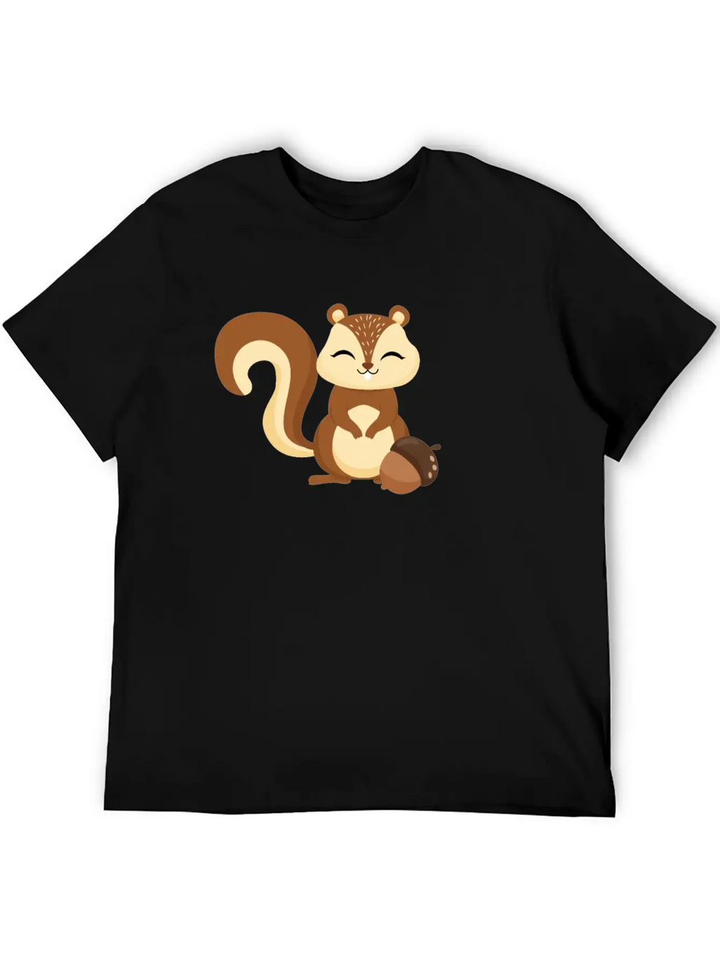 Cute Kids Squirrel Animal Motif Unisex Casual T-Shirt – Clean Design For Daily Comfort