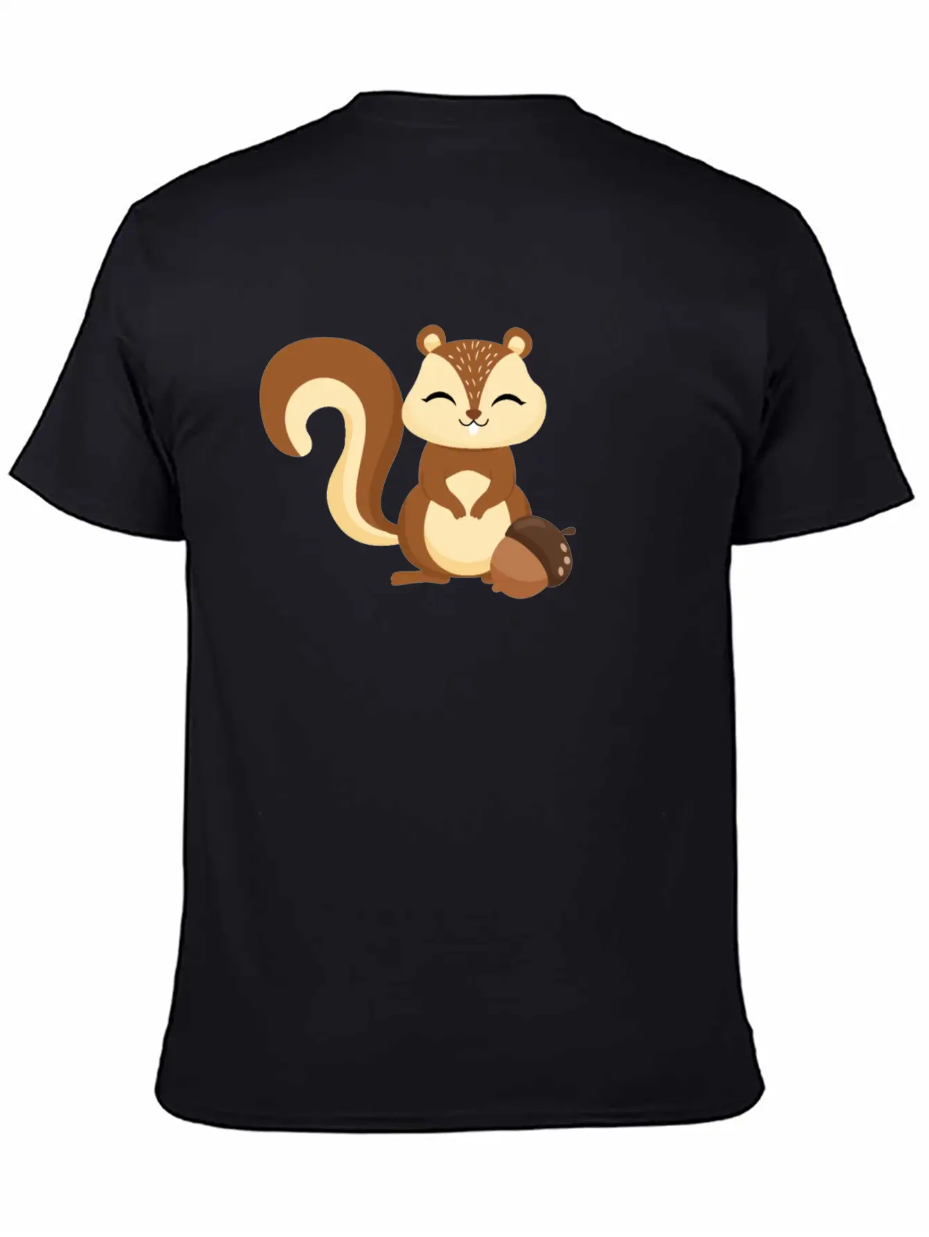 Cute Kids Squirrel Animal Motif Unisex Casual T-Shirt – Clean Design For Daily Comfort