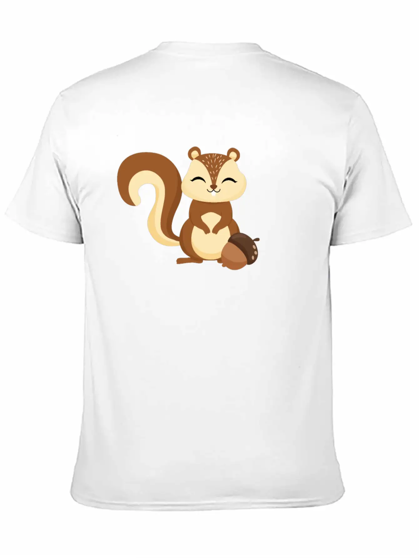 Cute Kids Squirrel Animal Motif Unisex Casual T-Shirt – Clean Design For Daily Comfort