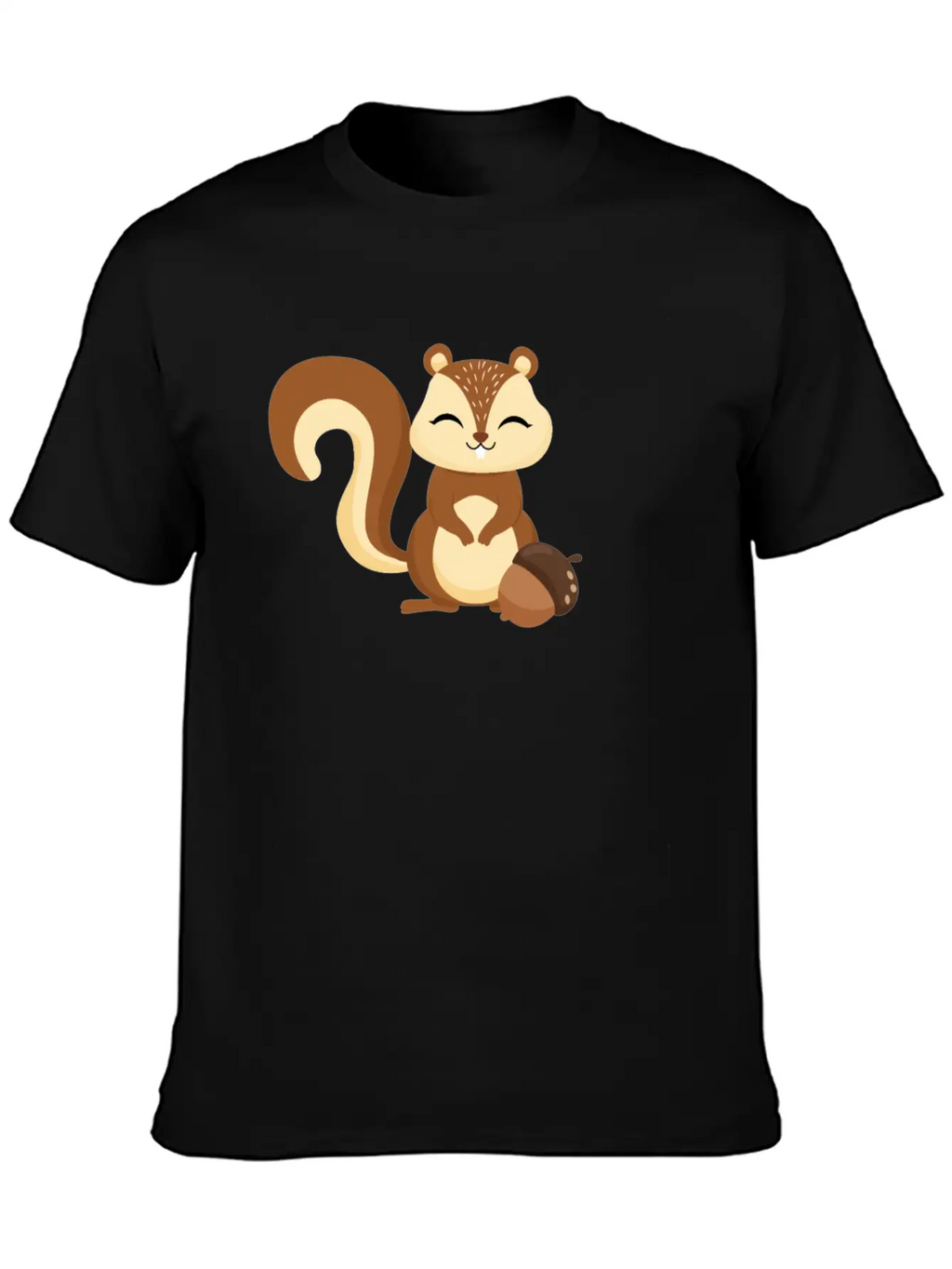 Cute Kids Squirrel Animal Motif Unisex Casual T-Shirt – Clean Design For Daily Comfort