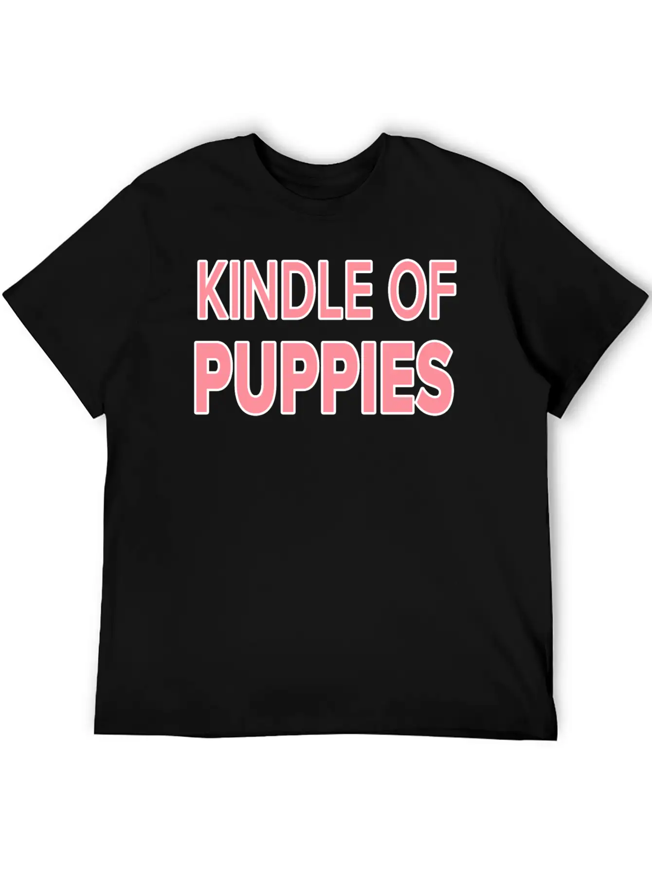 Cute Kindle Of Puppies.Puppy Lovers Gift. Casual Graphic T-Shirt – Simple And Comfortable Daily Wear