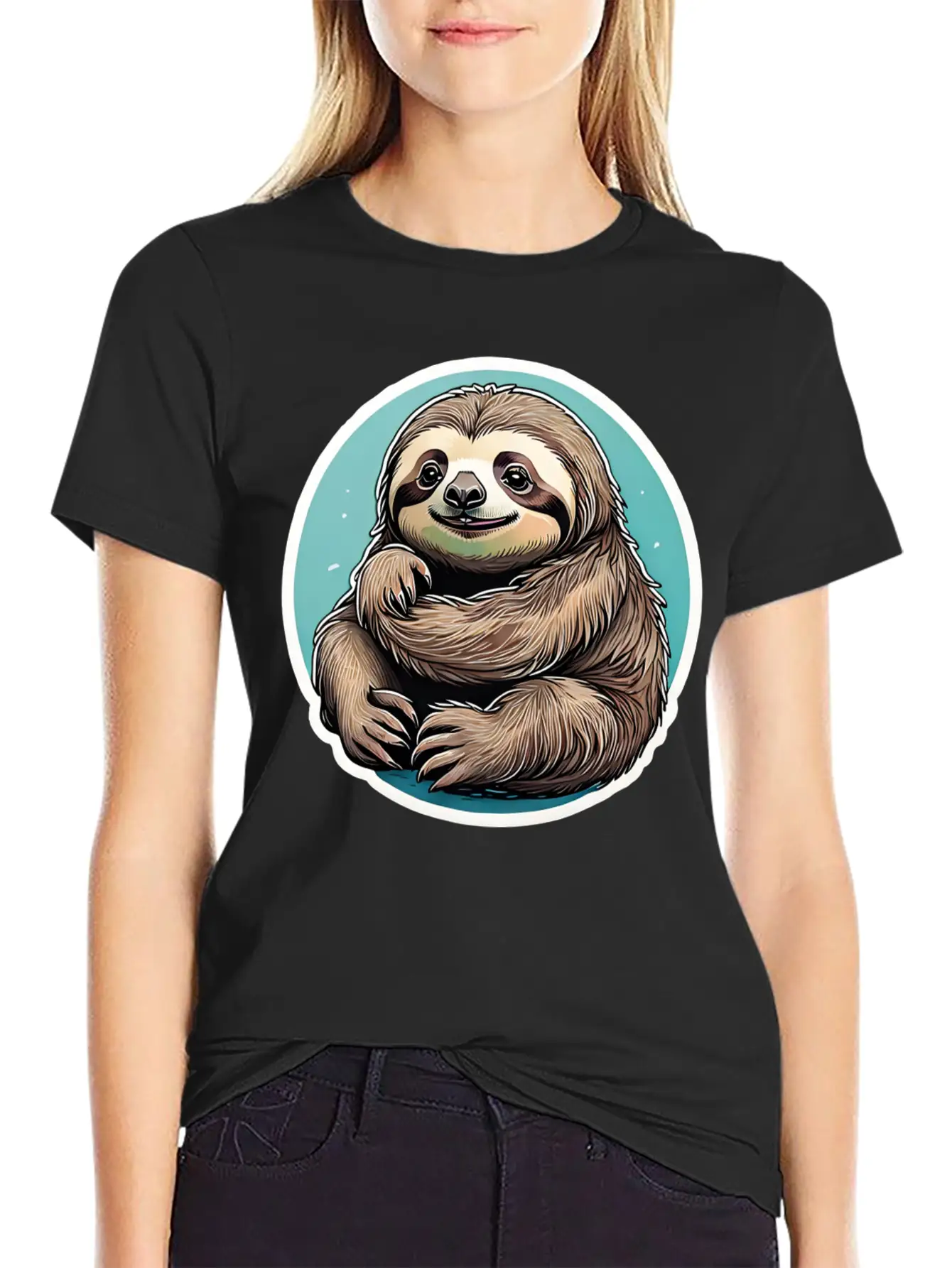 Cute Lazy Sloths Essential Cotton Tee For Daily Outfits – Unisex Style