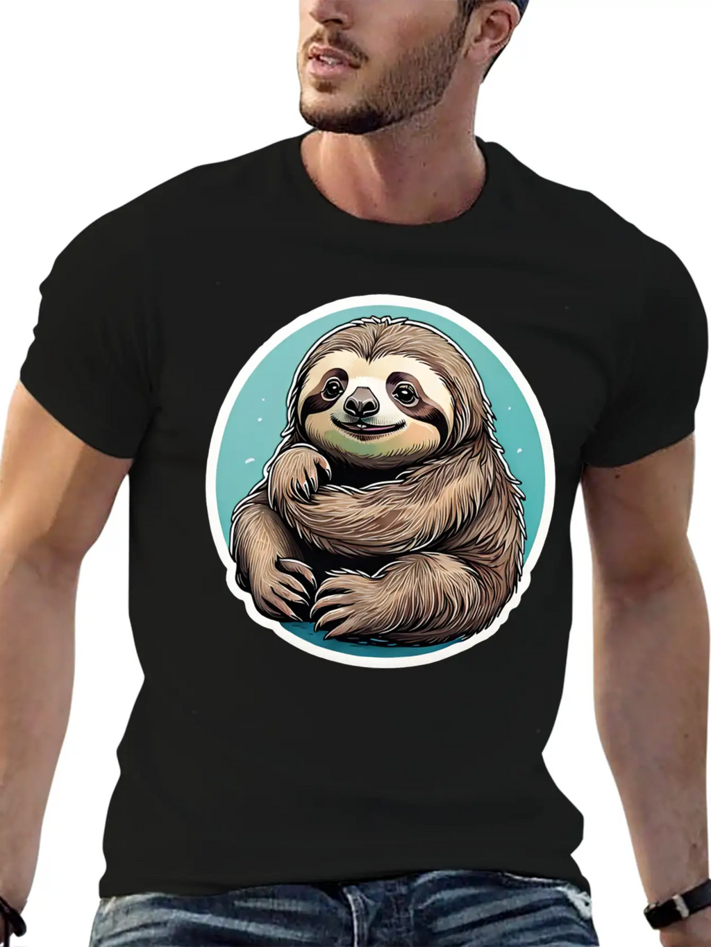 Cute Lazy Sloths Essential Cotton Tee For Daily Outfits – Unisex Style
