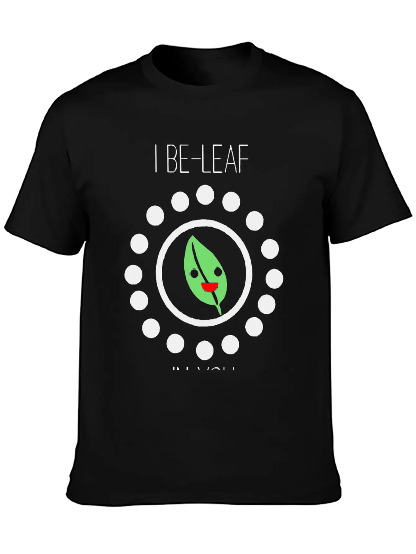 Cute Leaf Pun Unisex Casual T-Shirt – Clean Design For Daily Comfort