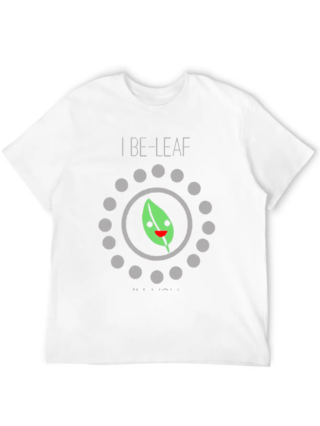 Cute Leaf Pun Unisex Casual T-Shirt – Clean Design For Daily Comfort