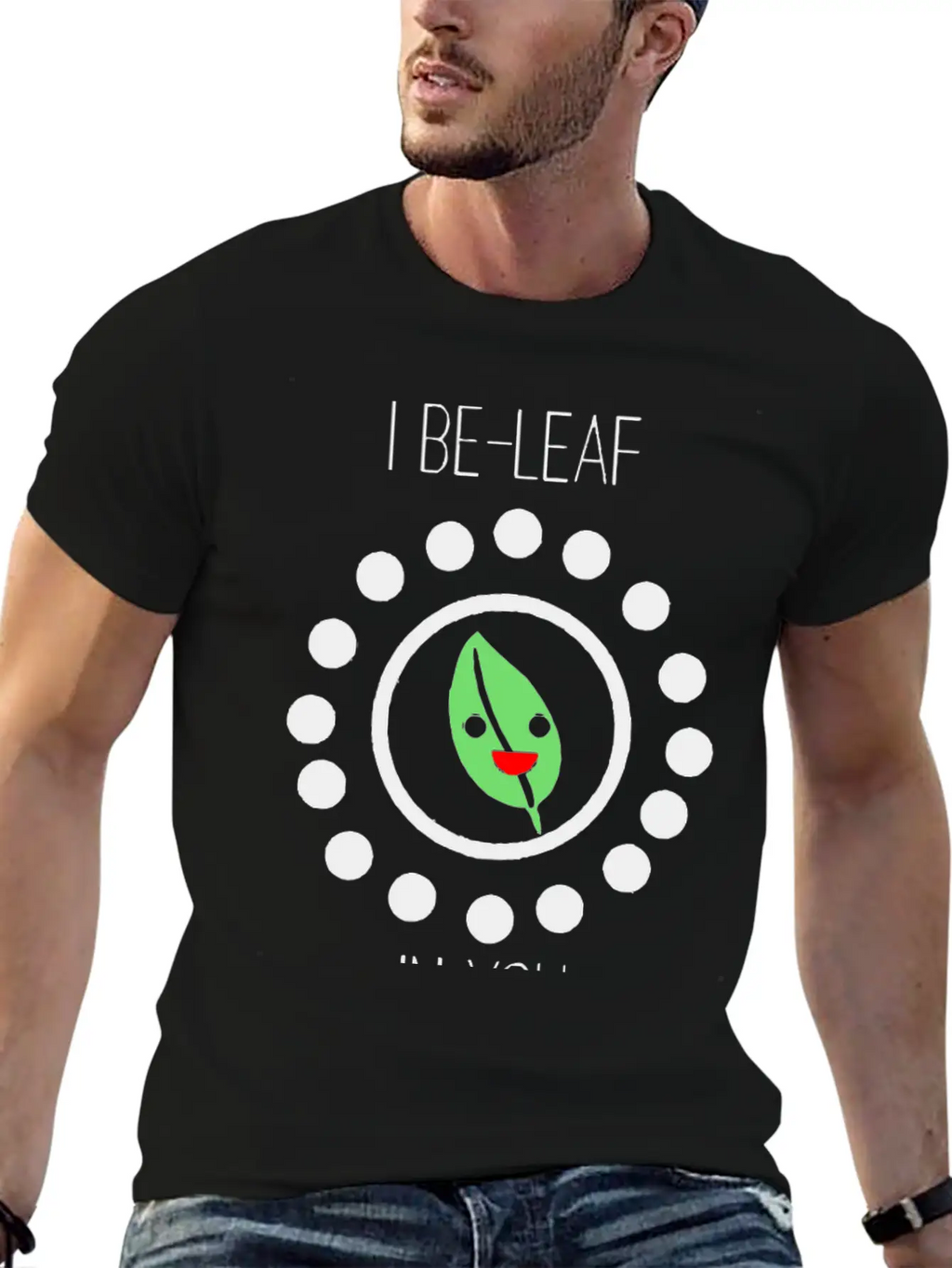 Cute Leaf Pun Unisex Casual T-Shirt – Clean Design For Daily Comfort