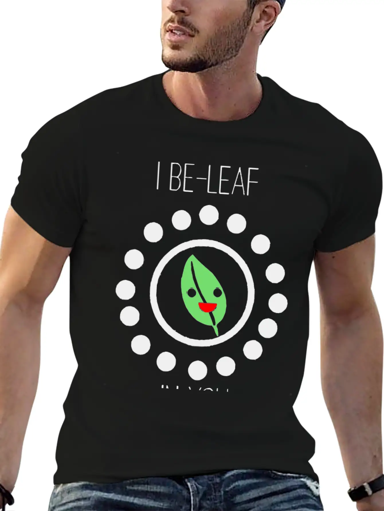 Cute Leaf Pun Unisex Casual T-Shirt – Clean Design For Daily Comfort