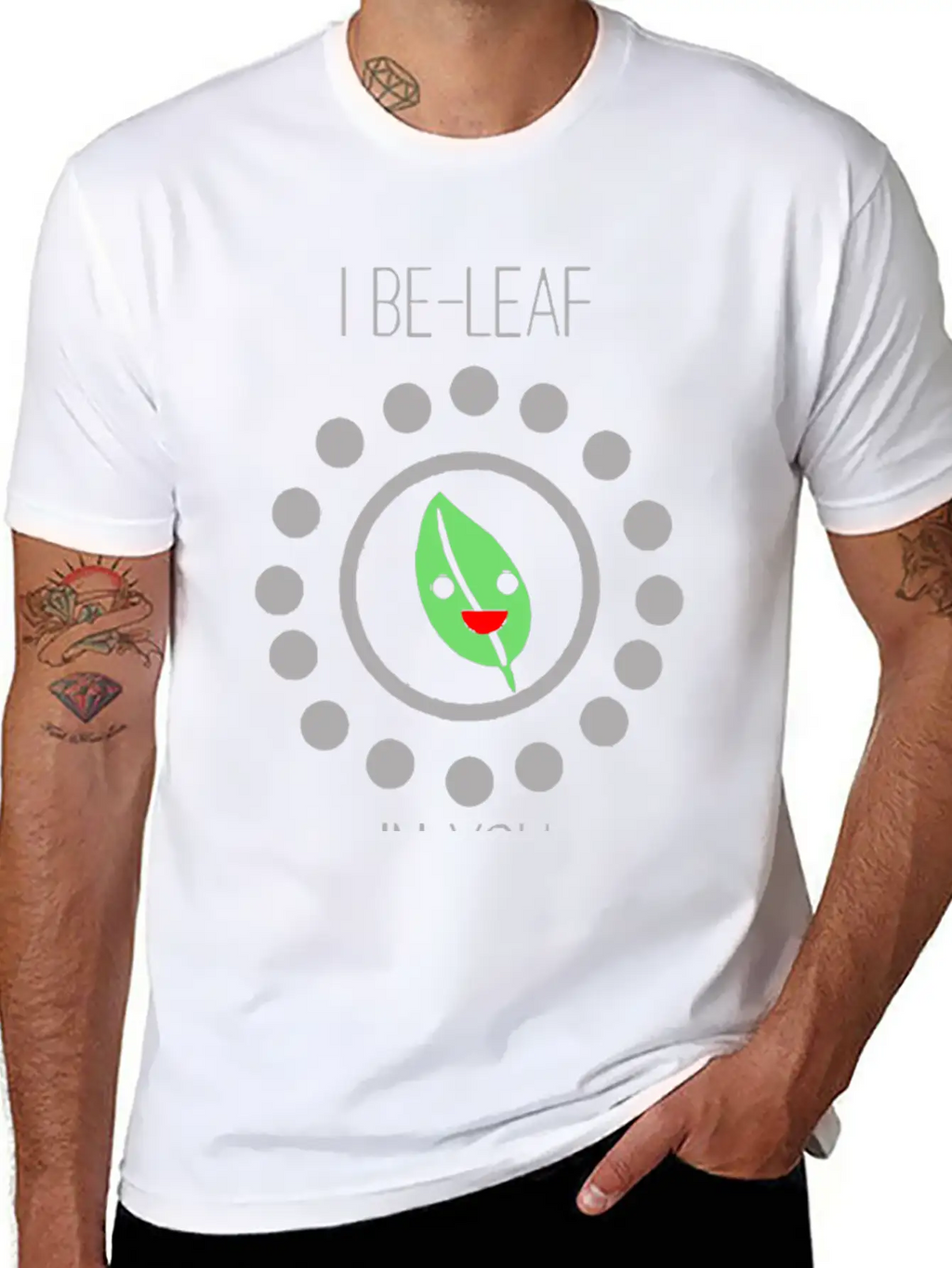 Cute Leaf Pun Unisex Casual T-Shirt – Clean Design For Daily Comfort