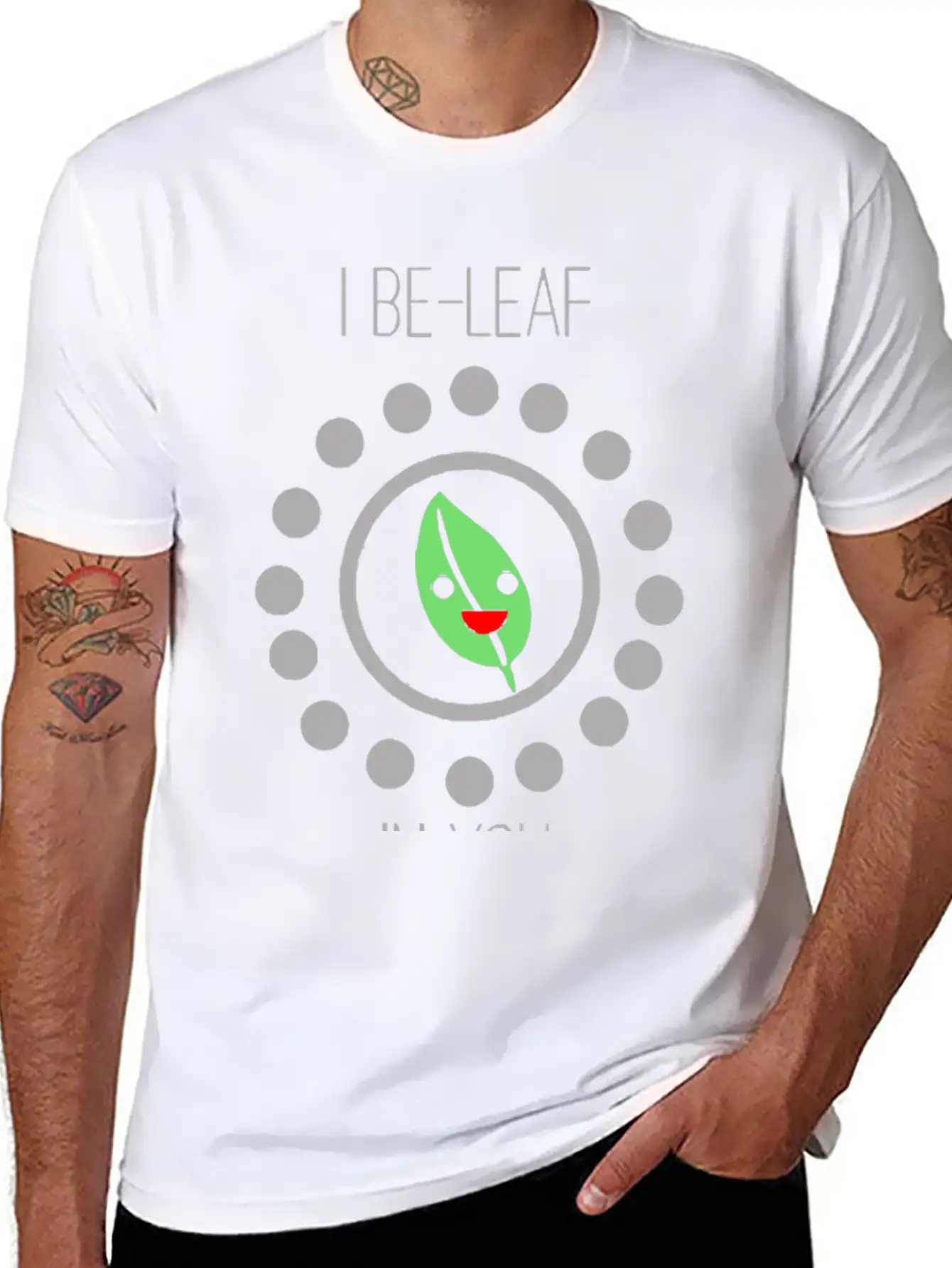 Cute Leaf Pun Unisex Casual T-Shirt – Clean Design For Daily Comfort