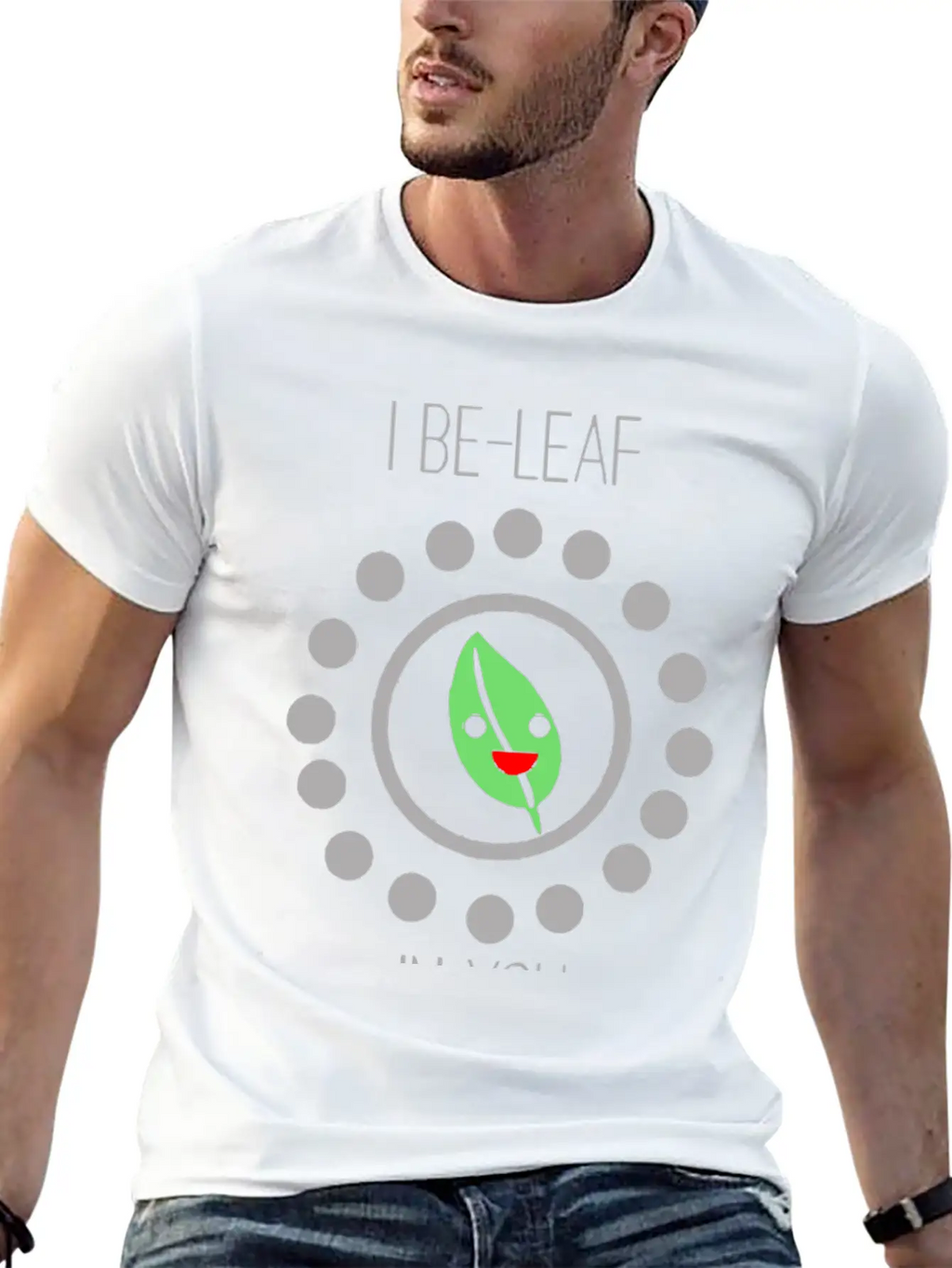 Cute Leaf Pun Unisex Casual T-Shirt – Clean Design For Daily Comfort