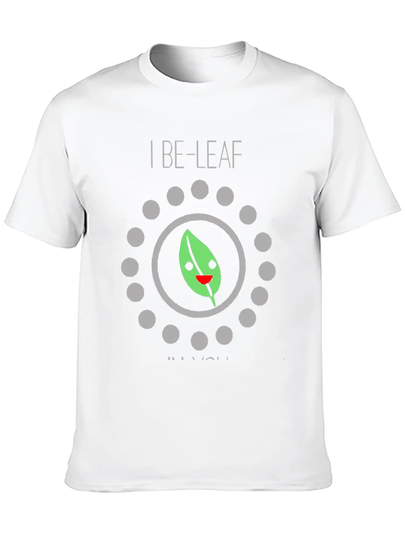 Cute Leaf Pun Unisex Casual T-Shirt – Clean Design For Daily Comfort