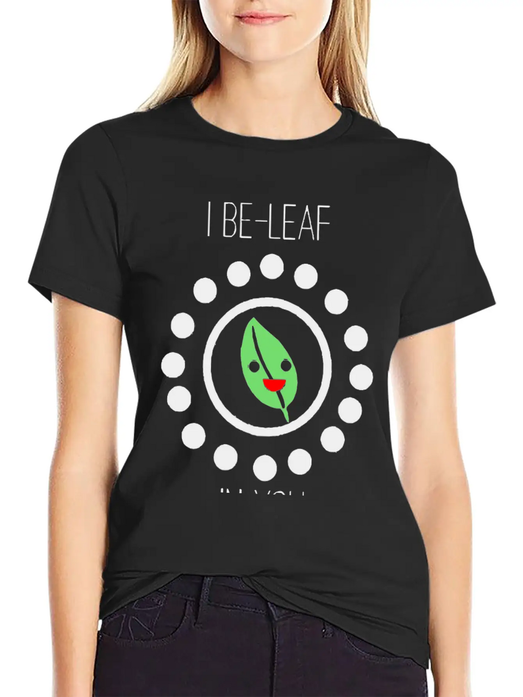 Cute Leaf Pun Unisex Casual T-Shirt – Clean Design For Daily Comfort