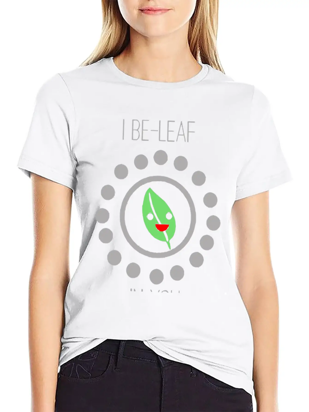 Cute Leaf Pun Unisex Casual T-Shirt – Clean Design For Daily Comfort