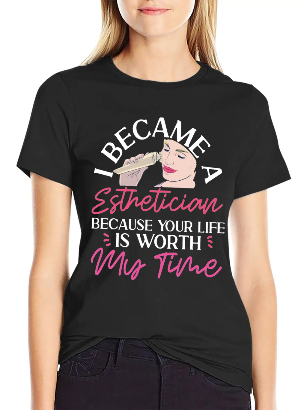 Cute Licensed Esthetician Skincare Stylish Everyday T-Shirt – Unisex Basic Cotton Tee