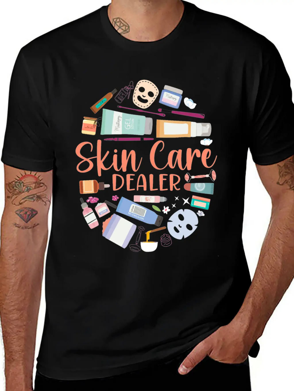 Cute Licensed Esthetician Skincare Unisex Short Sleeve Soft Cotton T-Shirt – Casual Everyday Wear