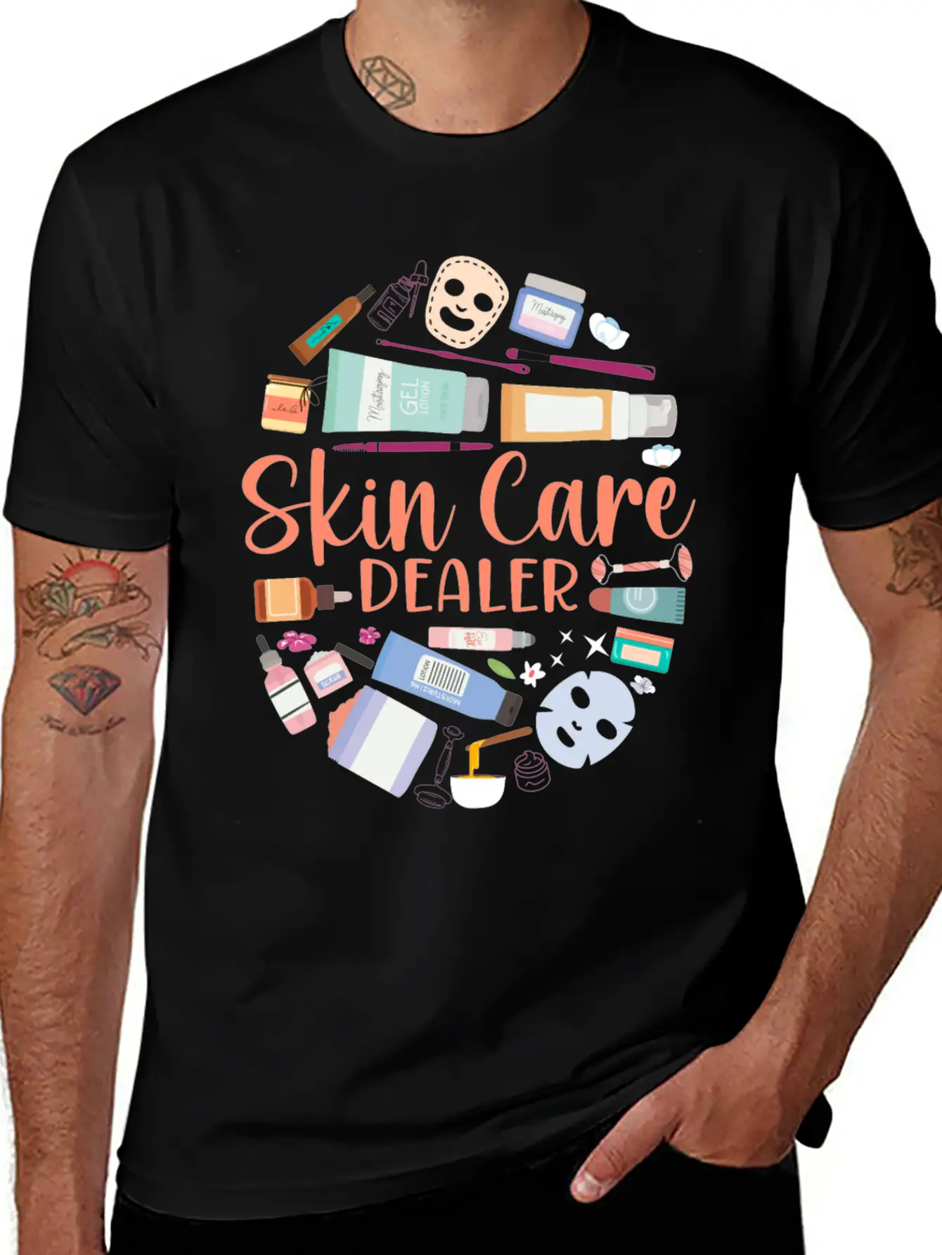 Cute Licensed Esthetician Skincare Unisex Short Sleeve Soft Cotton T-Shirt – Casual Everyday Wear