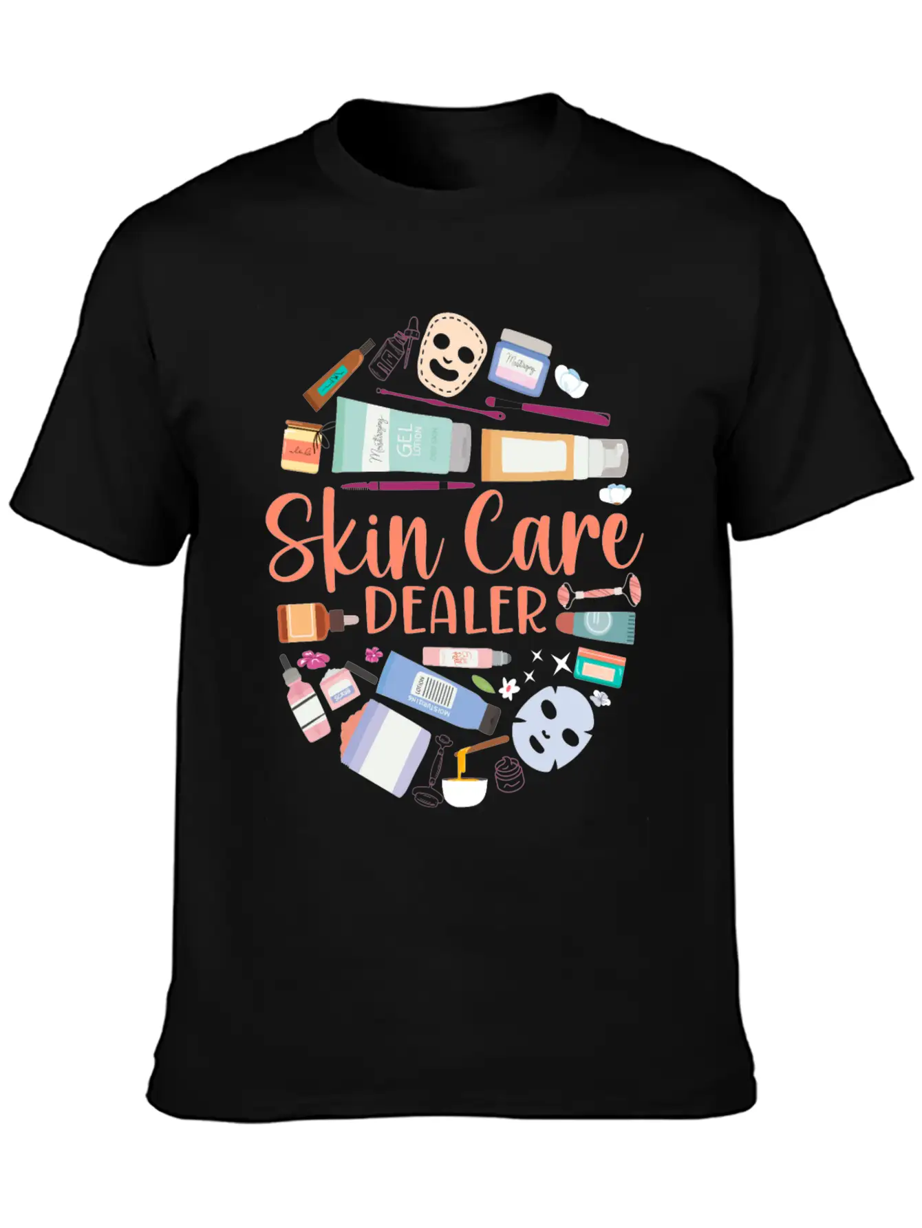 Cute Licensed Esthetician Skincare Unisex Short Sleeve Soft Cotton T-Shirt – Casual Everyday Wear