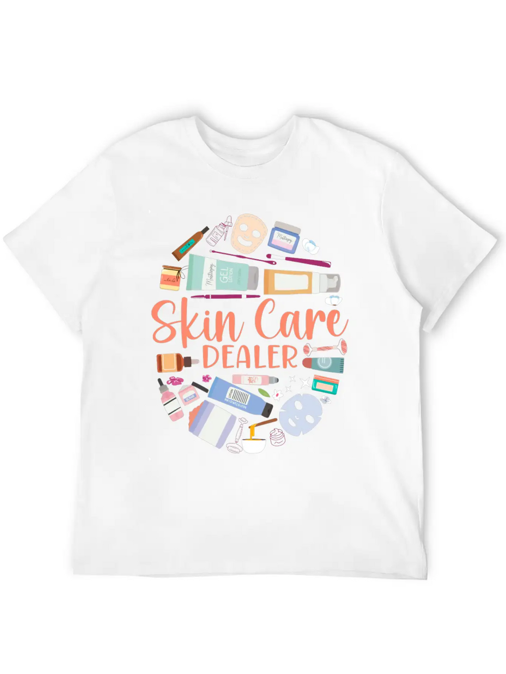Cute Licensed Esthetician Skincare Unisex Short Sleeve Soft Cotton T-Shirt – Casual Everyday Wear