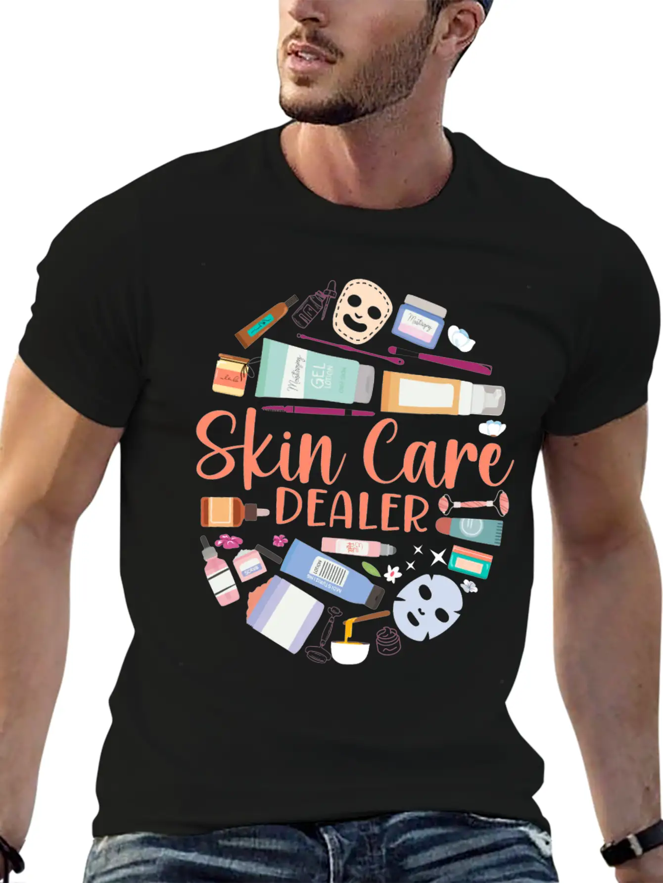 Cute Licensed Esthetician Skincare Unisex Short Sleeve Soft Cotton T-Shirt – Casual Everyday Wear