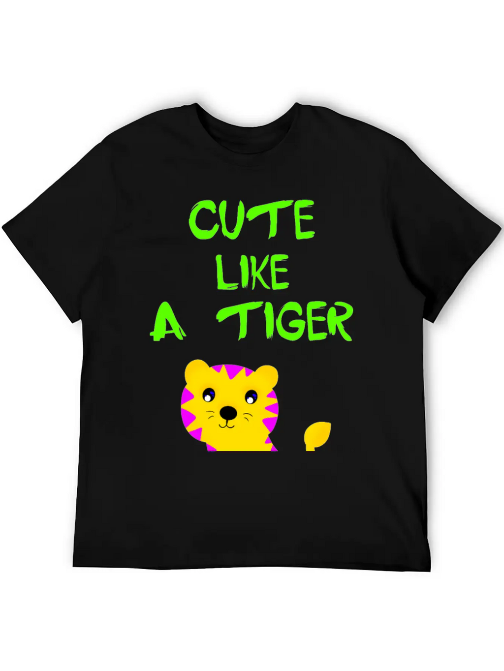 Cute Like A Tiger. Little Wild Baby Tiger. Stylish Everyday T-Shirt – Unisex Basic Cotton Tee