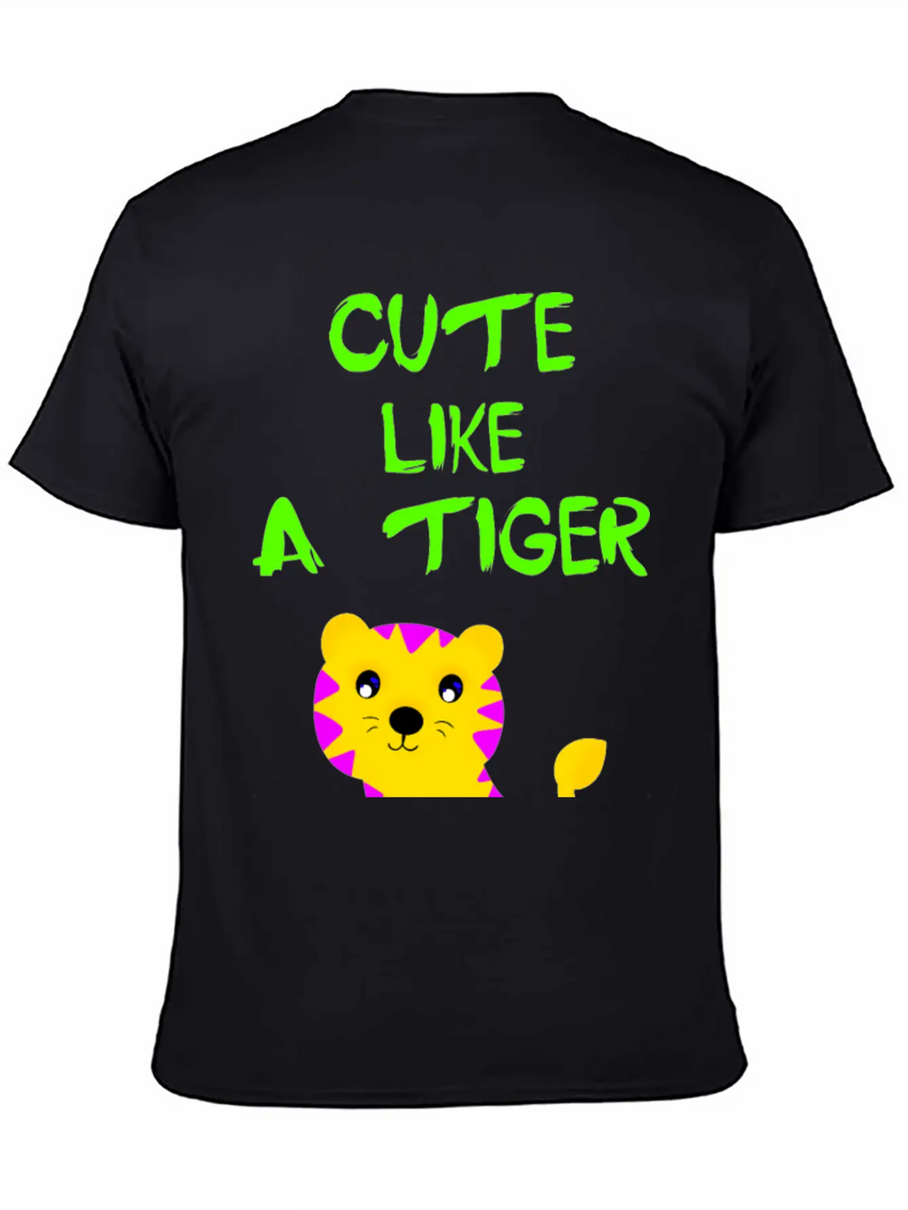 Cute Like A Tiger. Little Wild Baby Tiger. Stylish Everyday T-Shirt – Unisex Basic Cotton Tee