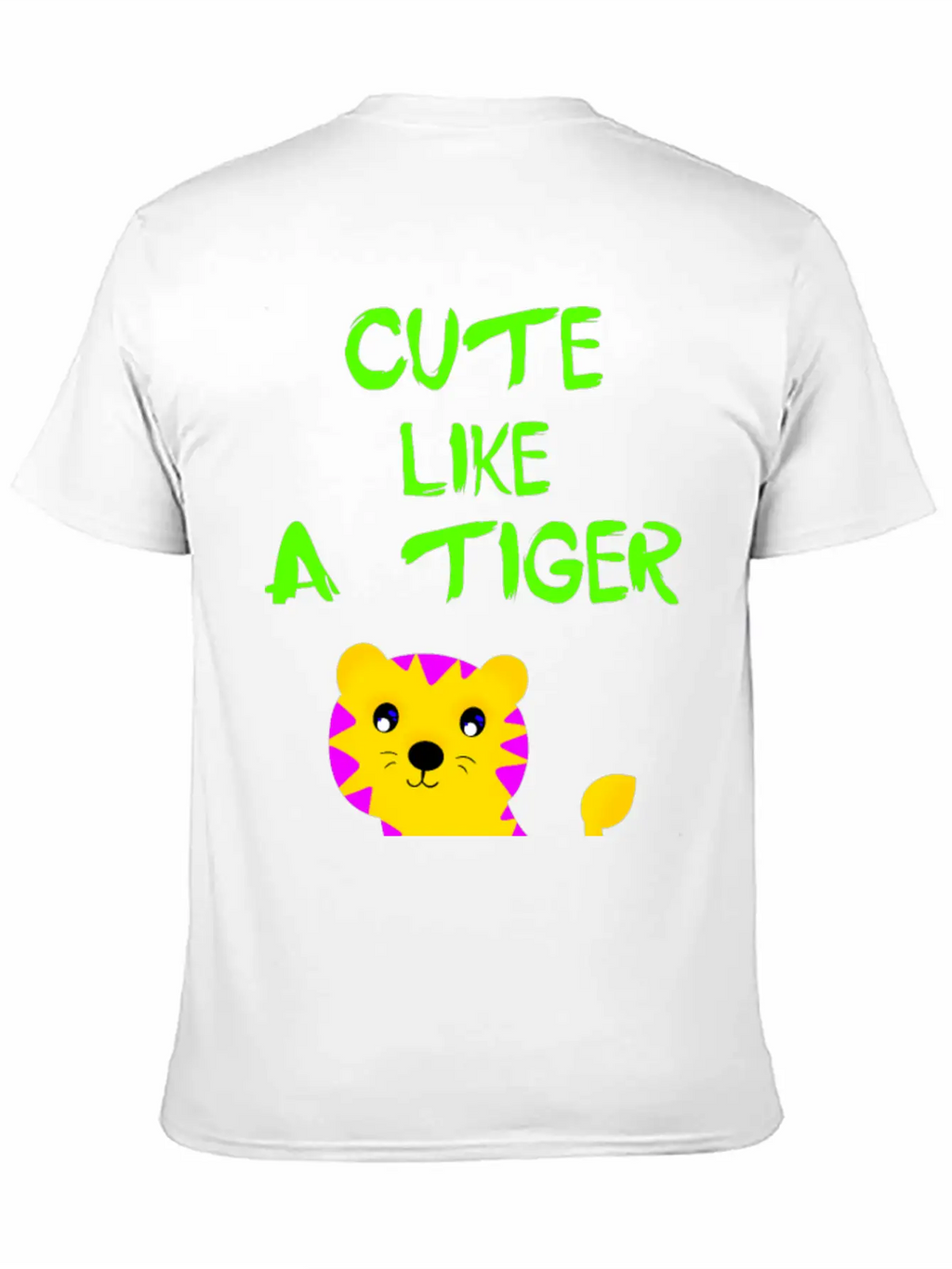 Cute Like A Tiger. Little Wild Baby Tiger. Stylish Everyday T-Shirt – Unisex Basic Cotton Tee