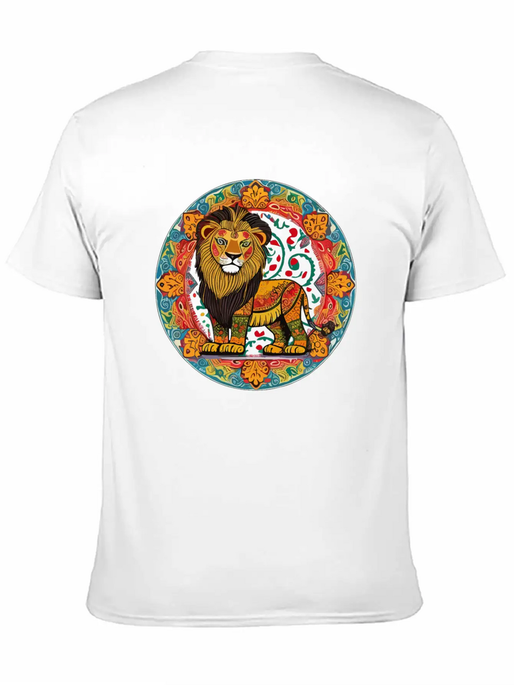 Cute Lion In Alebrijes Frame Unisex Casual T-Shirt – Clean Design For Daily Comfort