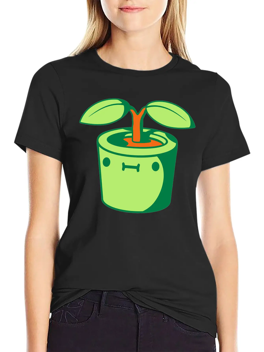Cute Little Flowerpot Unisex Casual T-Shirt – Clean Design For Daily Comfort