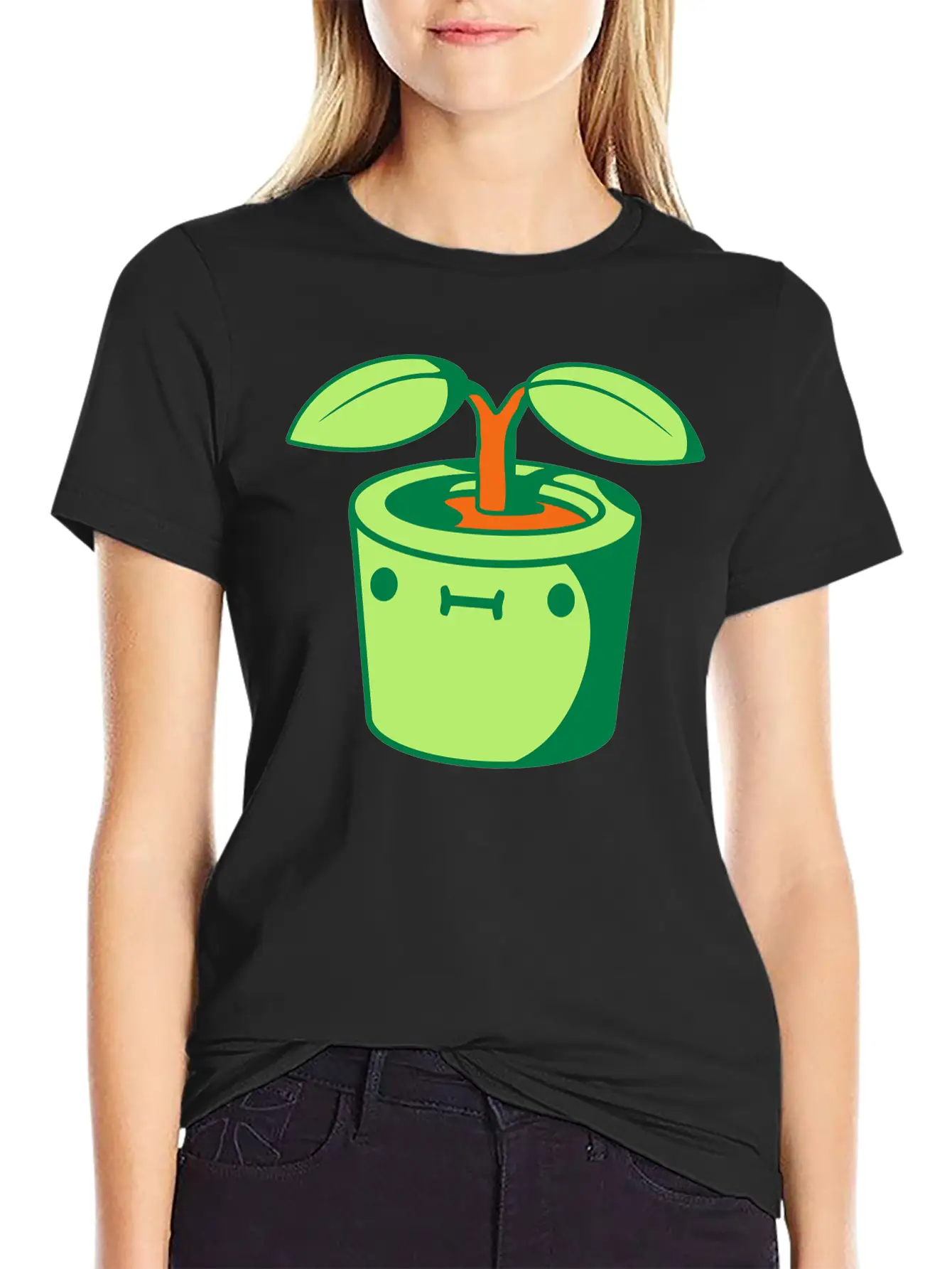 Cute Little Flowerpot Unisex Casual T-Shirt – Clean Design For Daily Comfort