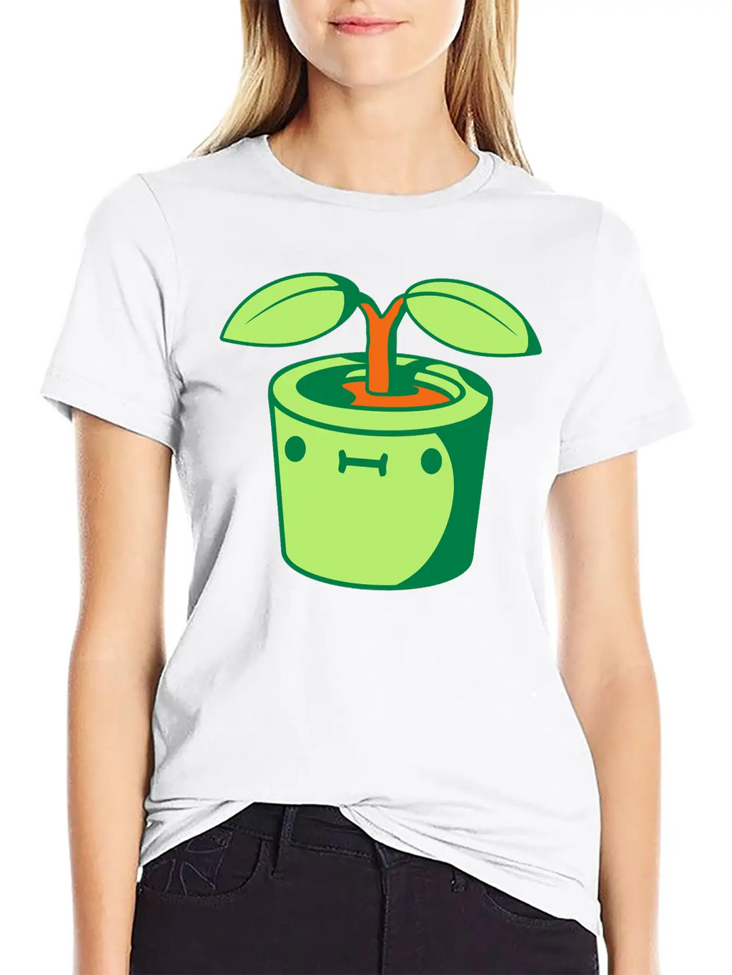 Cute Little Flowerpot Unisex Casual T-Shirt – Clean Design For Daily Comfort