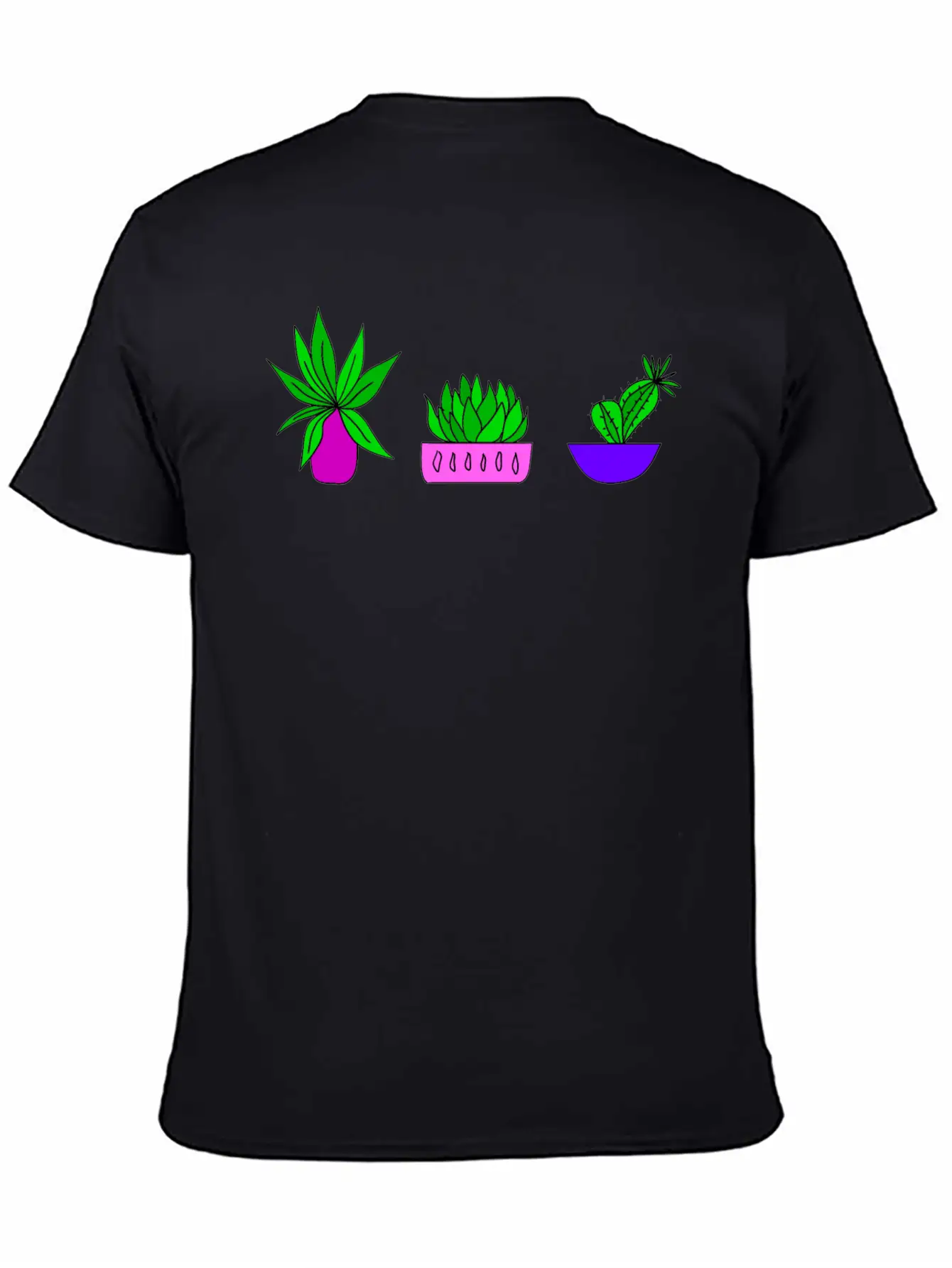 Cute Little Green Potted House Plants. Plant Lover Breathable Soft Cotton T-Shirt – Timeless Casual Look