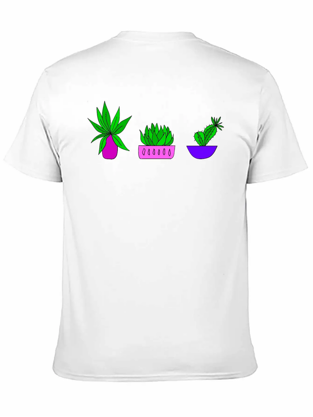 Cute Little Green Potted House Plants. Plant Lover Breathable Soft Cotton T-Shirt – Timeless Casual Look