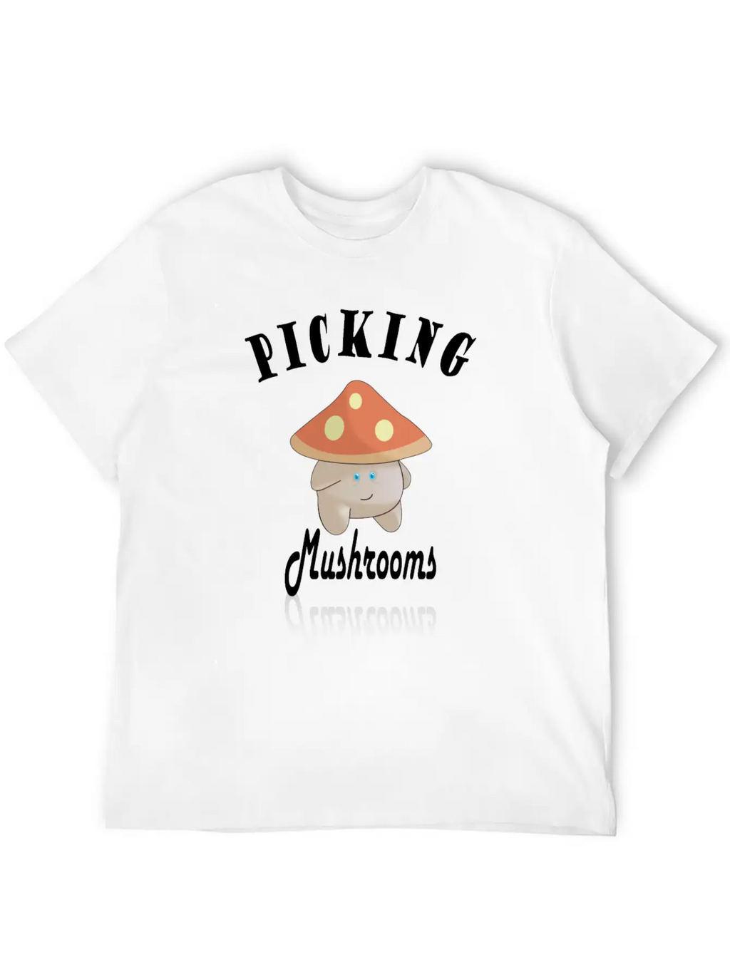 Cute Mushroom Picker Unisex Casual T-Shirt – Clean Design For Daily Comfort