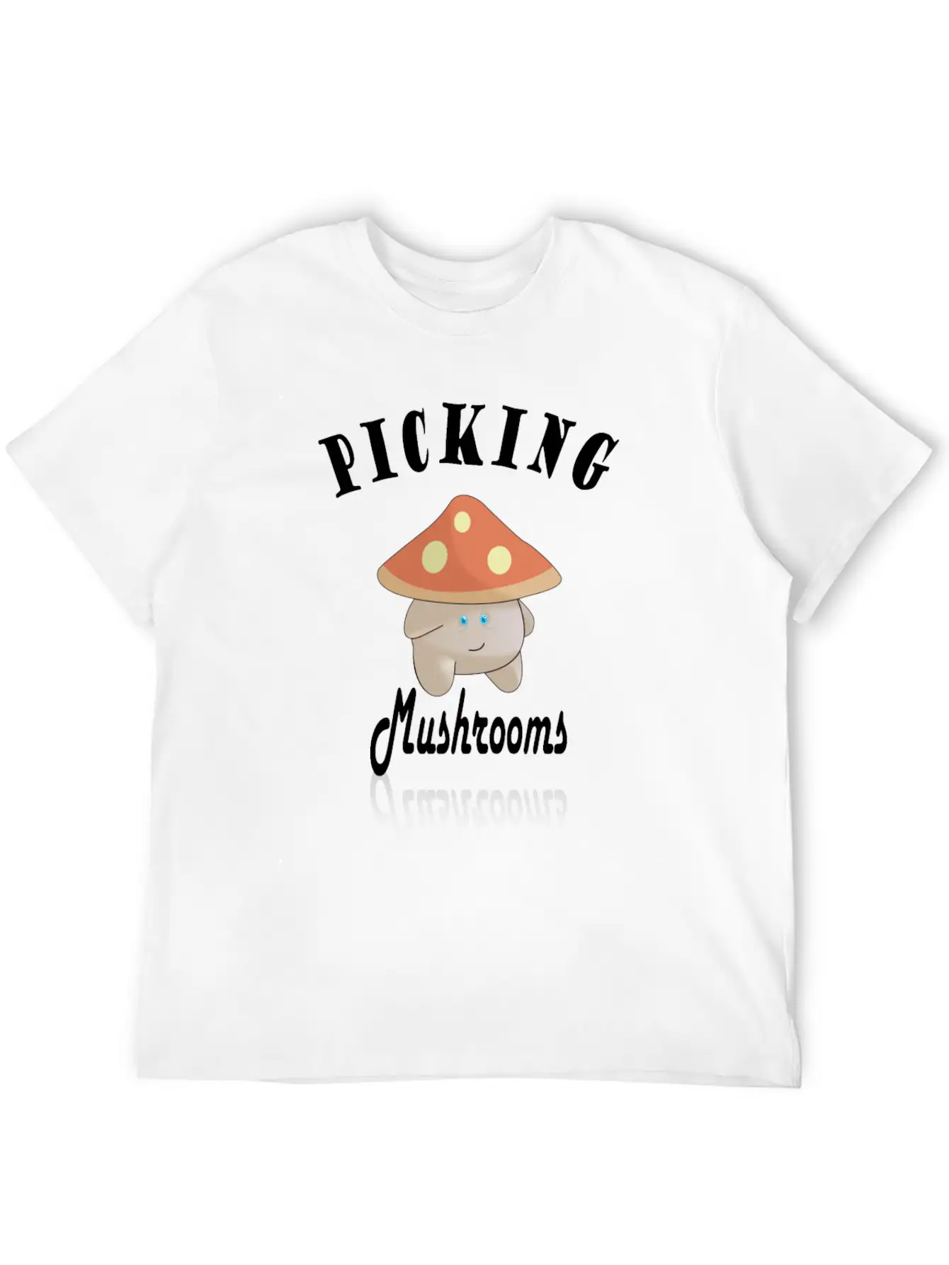 Cute Mushroom Picker Unisex Casual T-Shirt – Clean Design For Daily Comfort
