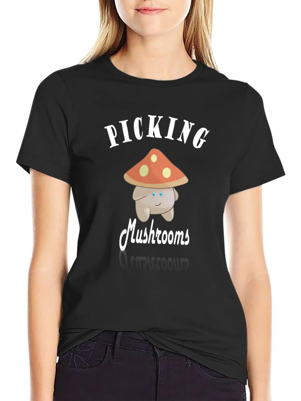Cute Mushroom Picker Unisex Casual T-Shirt – Clean Design For Daily Comfort