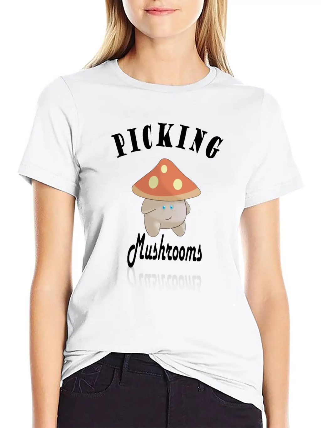 Cute Mushroom Picker Unisex Casual T-Shirt – Clean Design For Daily Comfort