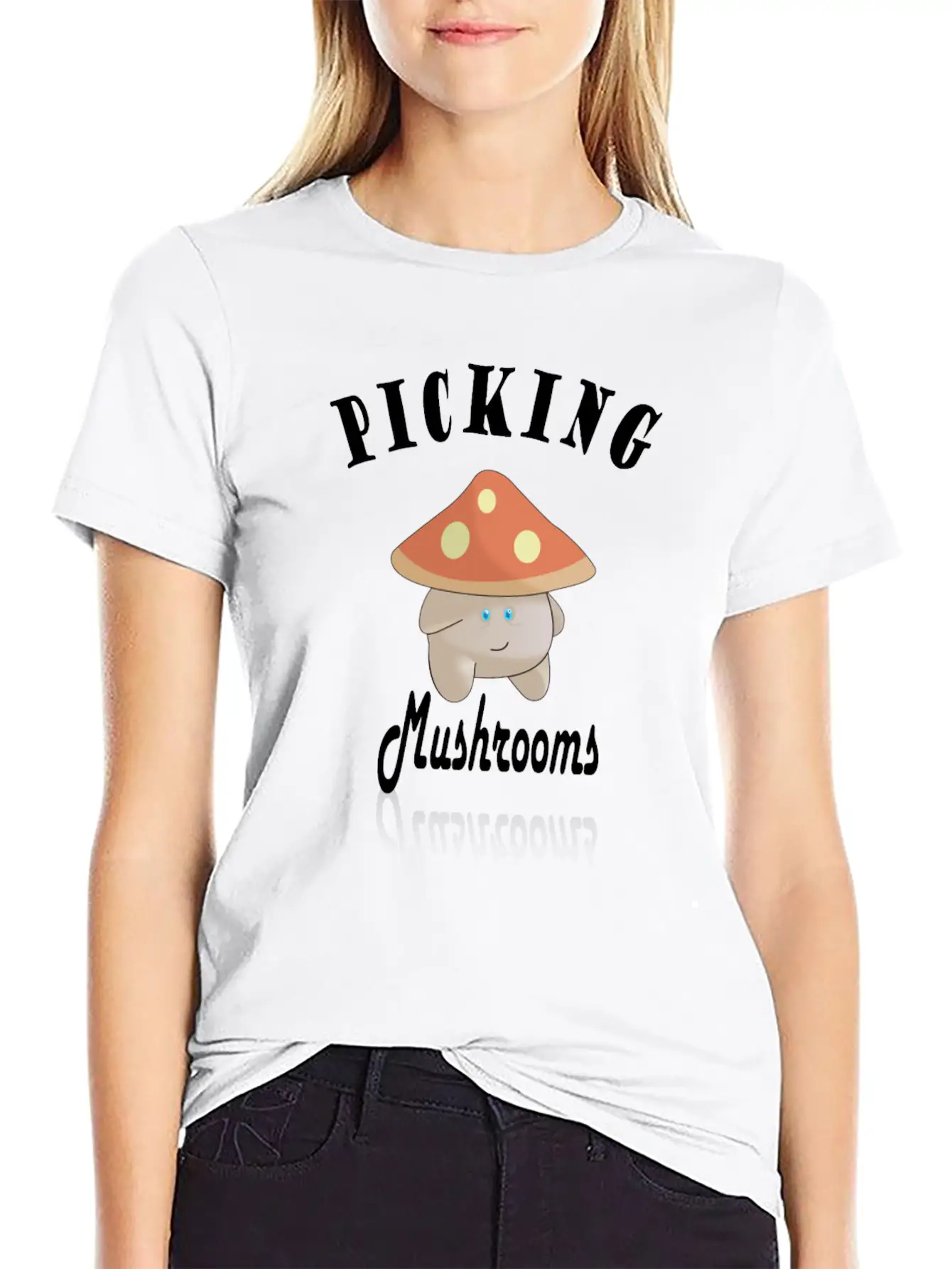 Cute Mushroom Picker Unisex Casual T-Shirt – Clean Design For Daily Comfort