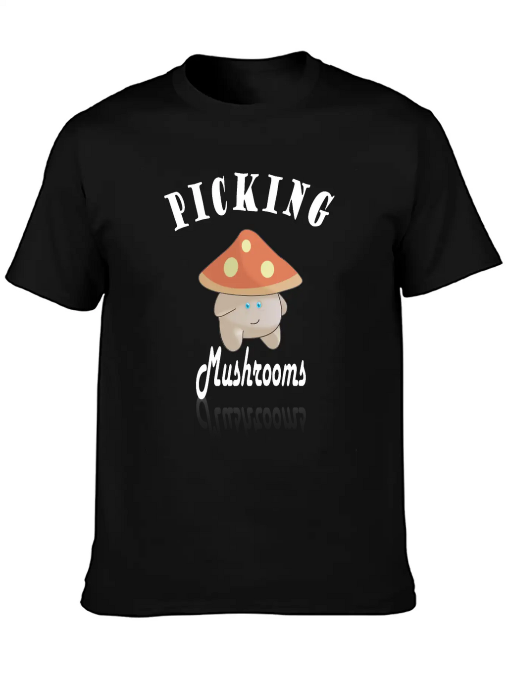 Cute Mushroom Picker Unisex Casual T-Shirt – Clean Design For Daily Comfort
